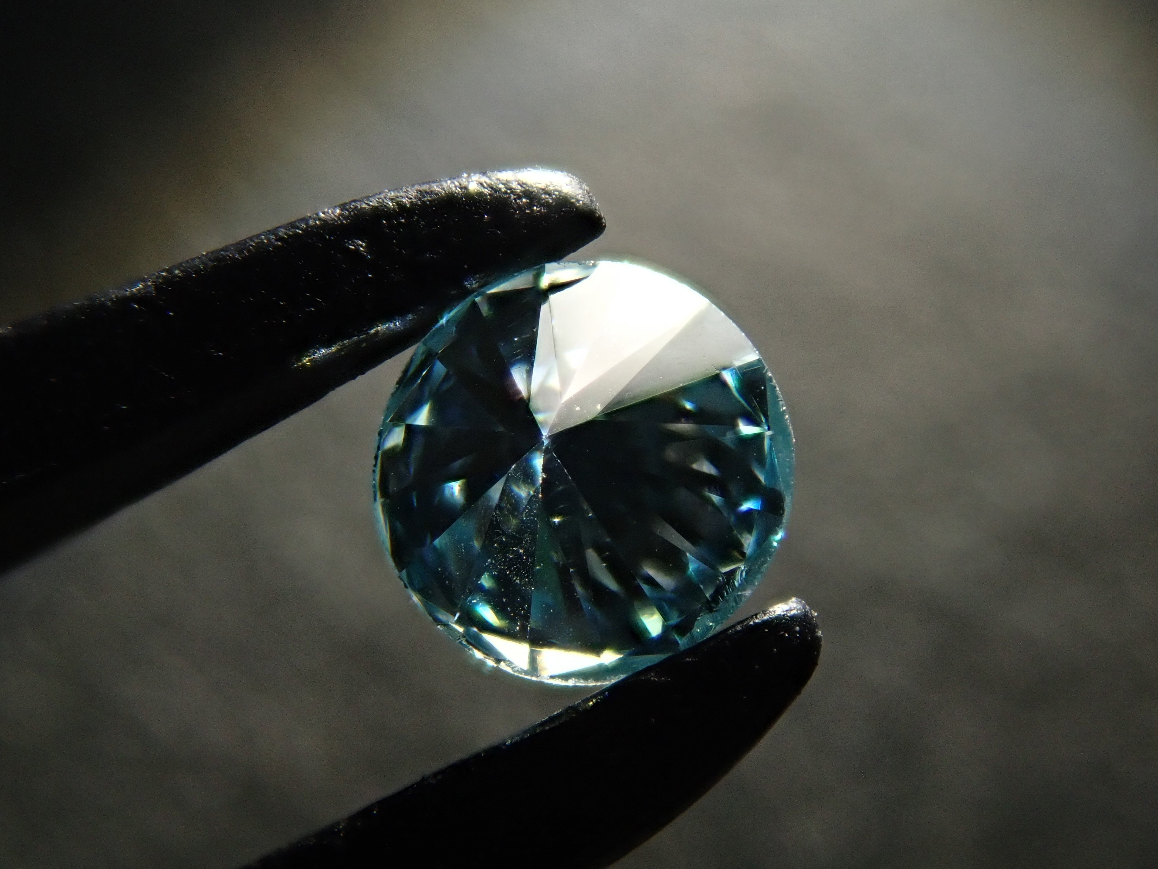 ブルーダイヤモンド(トリートメント) 0.139ctルース(Fancy Greenish Blue, SI1)