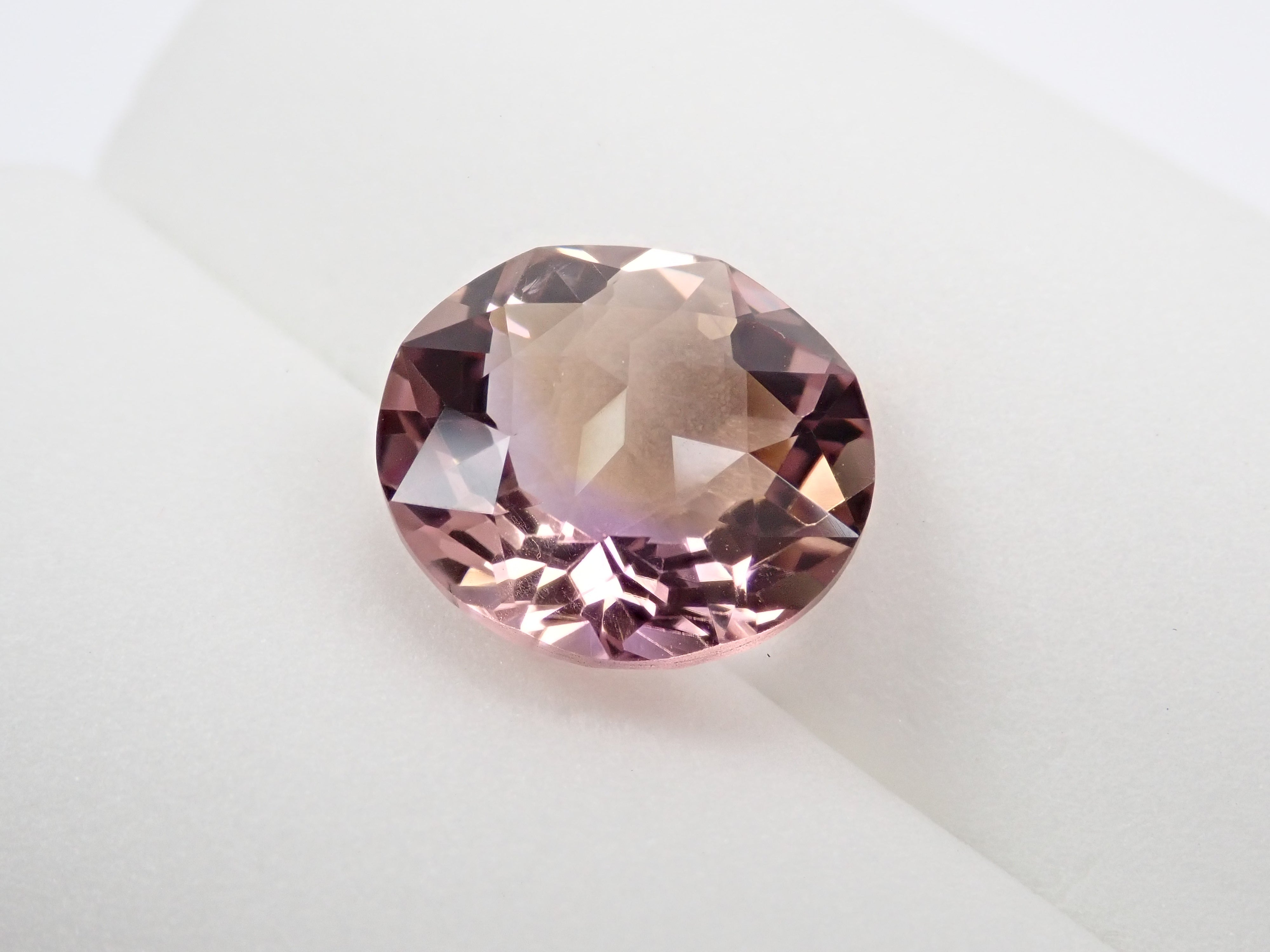 【カメリアカット】アメトリン 12mm/5.411ct《コラボ》ルース ワッペン