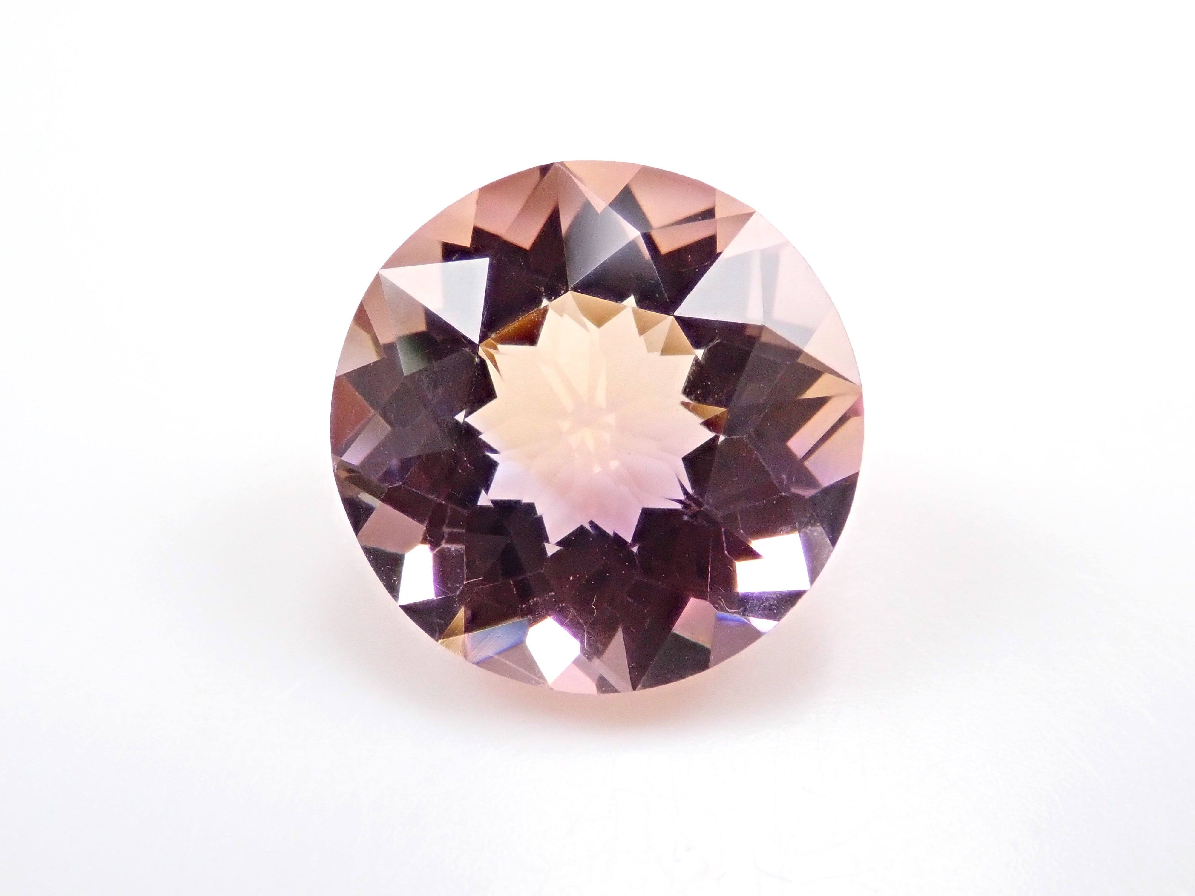 【カメリアカット】アメトリン 12mm/5.411ct《コラボ》ルース ワッペン