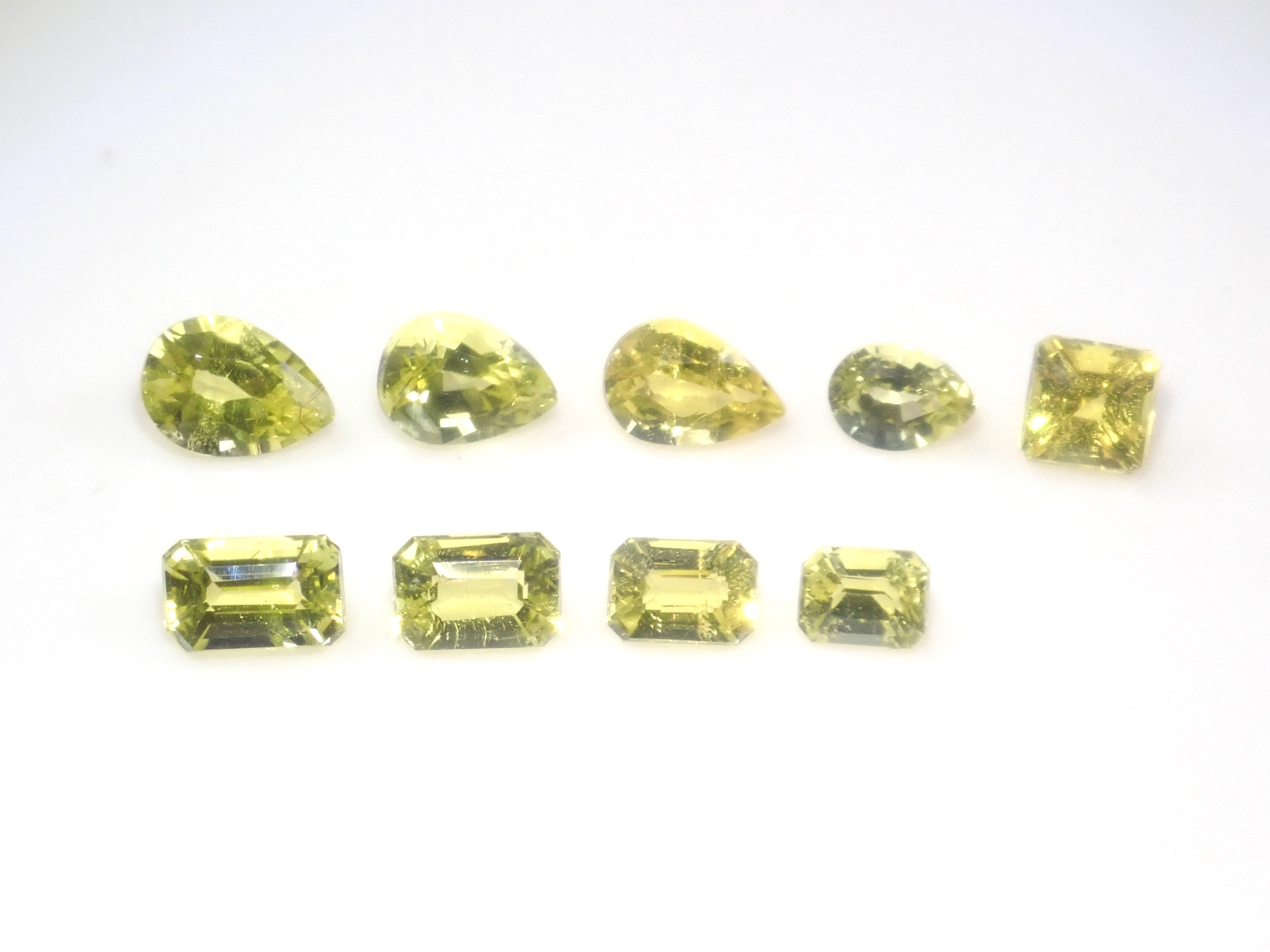 【4/11 22時販売】《ツーソン新着・限定9石》ザンビア産カナリーイエロートルマリン 平均0.18ct《複数購入割引有》