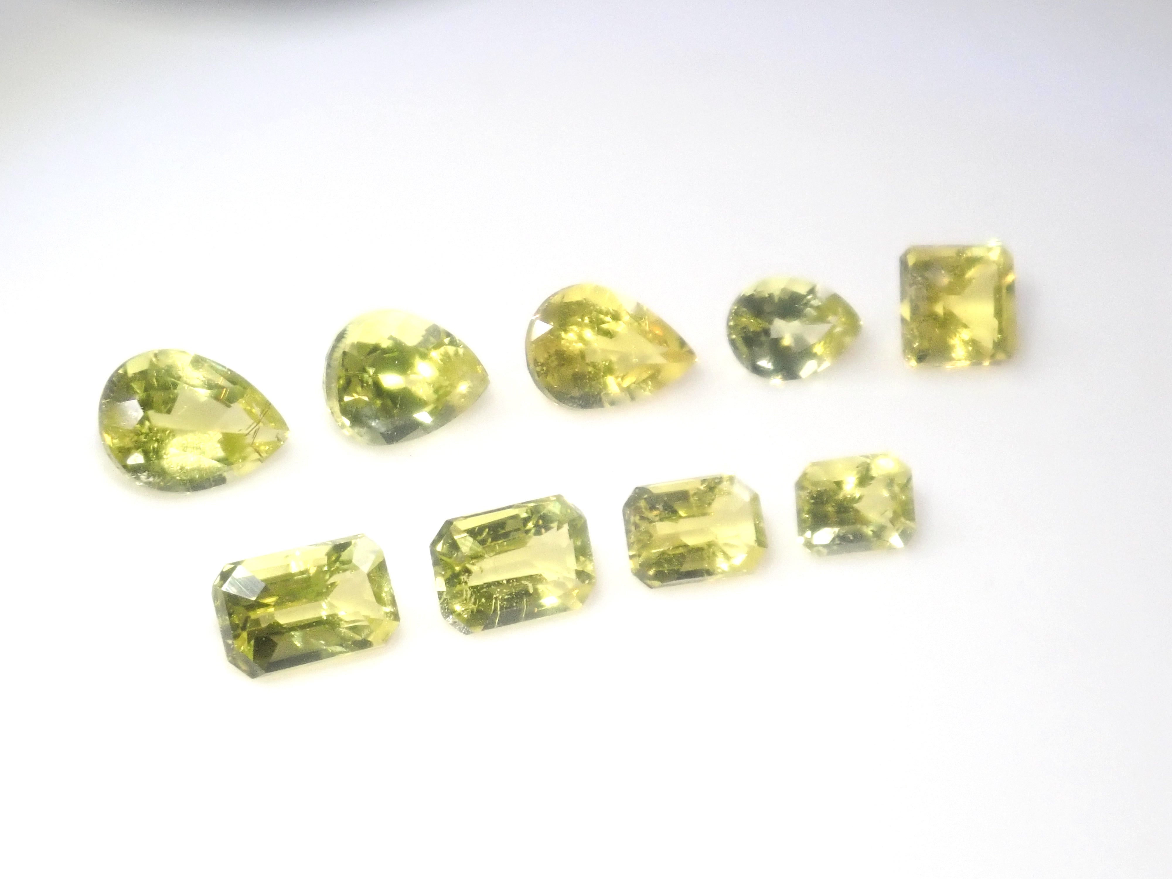 【4/11 22時販売】《ツーソン新着・限定9石》ザンビア産カナリーイエロートルマリン 平均0.18ct《複数購入割引有》