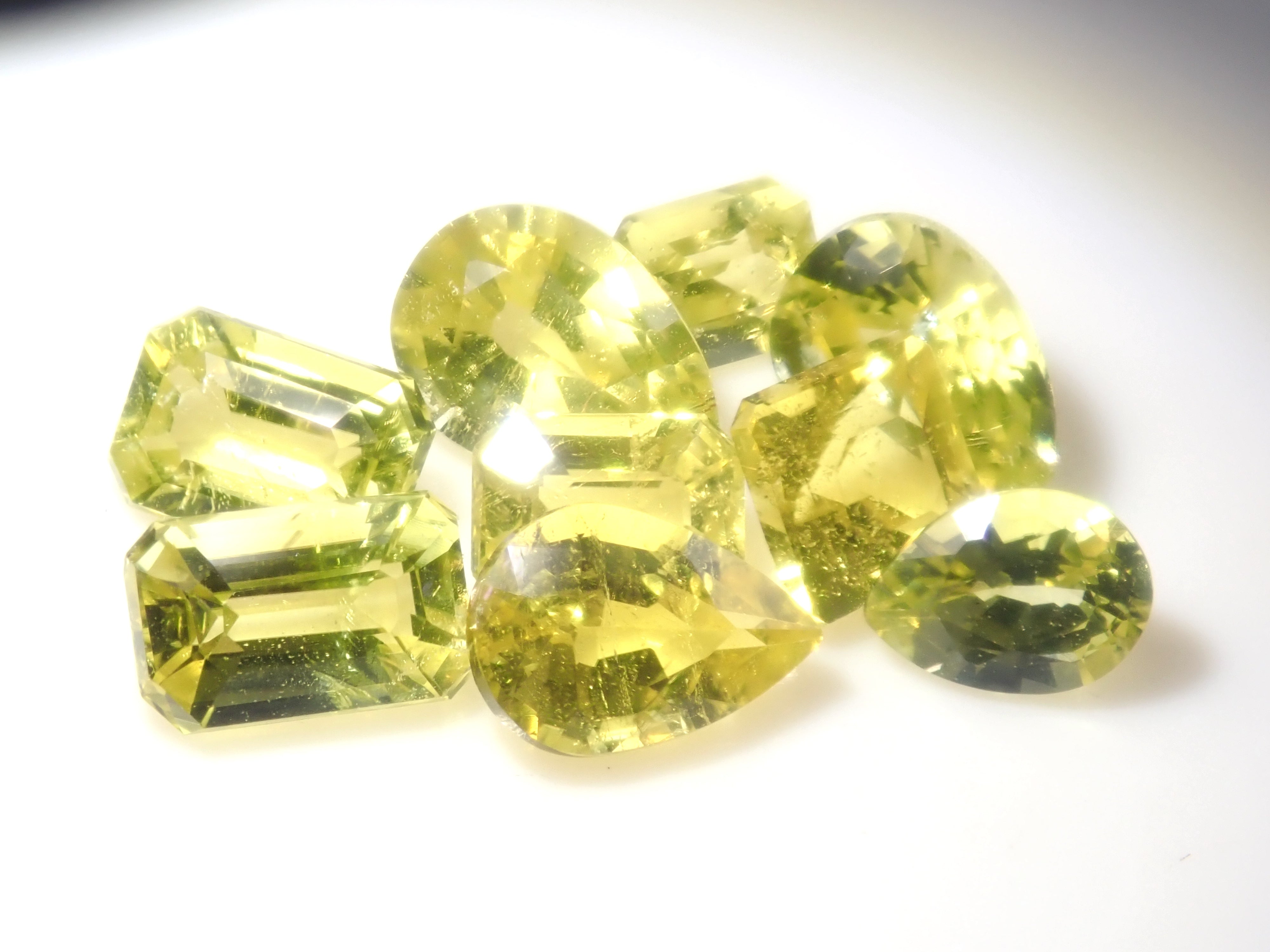 【4/11 22時販売】《ツーソン新着・限定9石》ザンビア産カナリーイエロートルマリン 平均0.18ct《複数購入割引有》