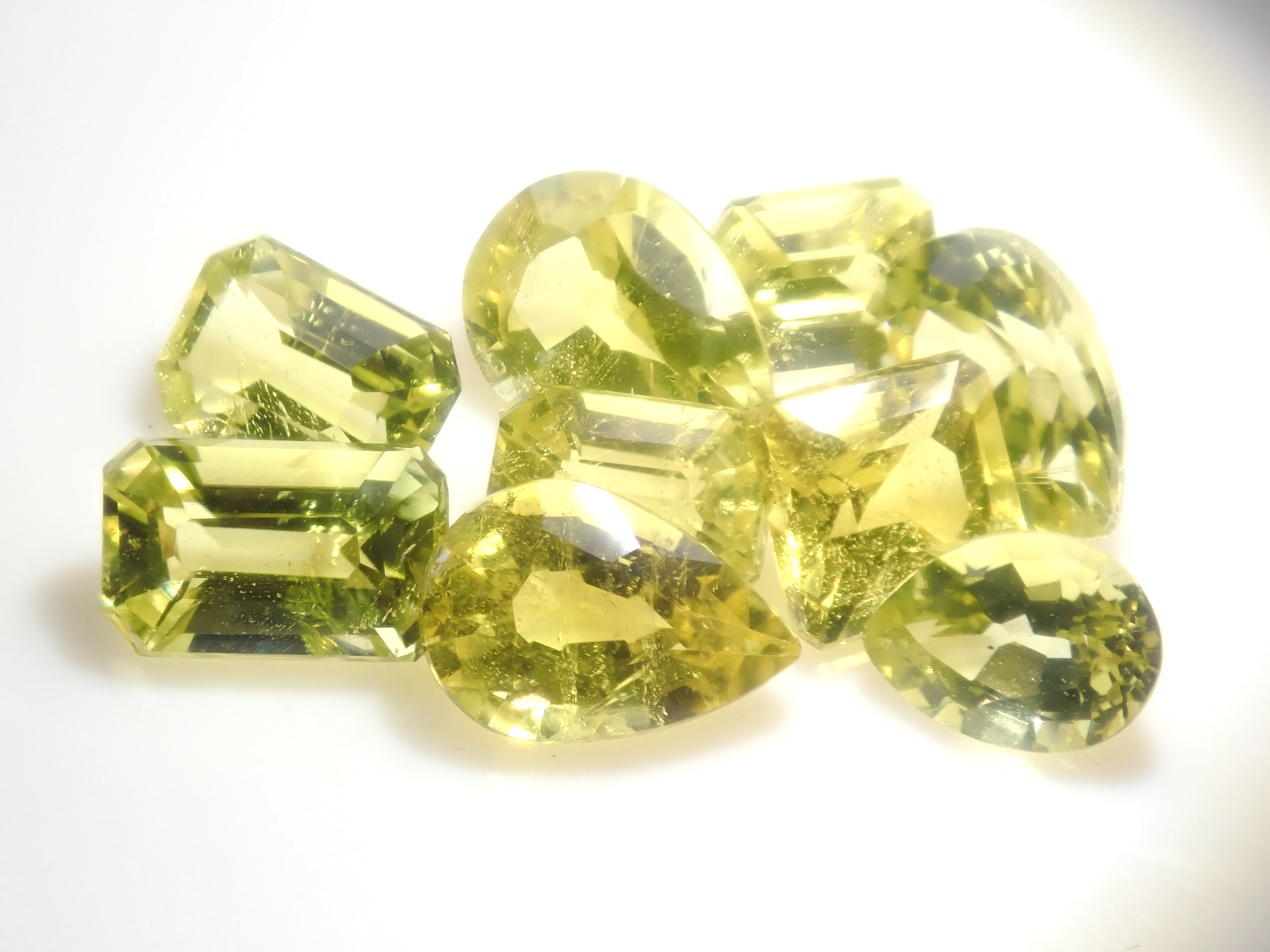 【4/11 22時販売】《ツーソン新着・限定9石》ザンビア産カナリーイエロートルマリン 平均0.18ct《複数購入割引有》