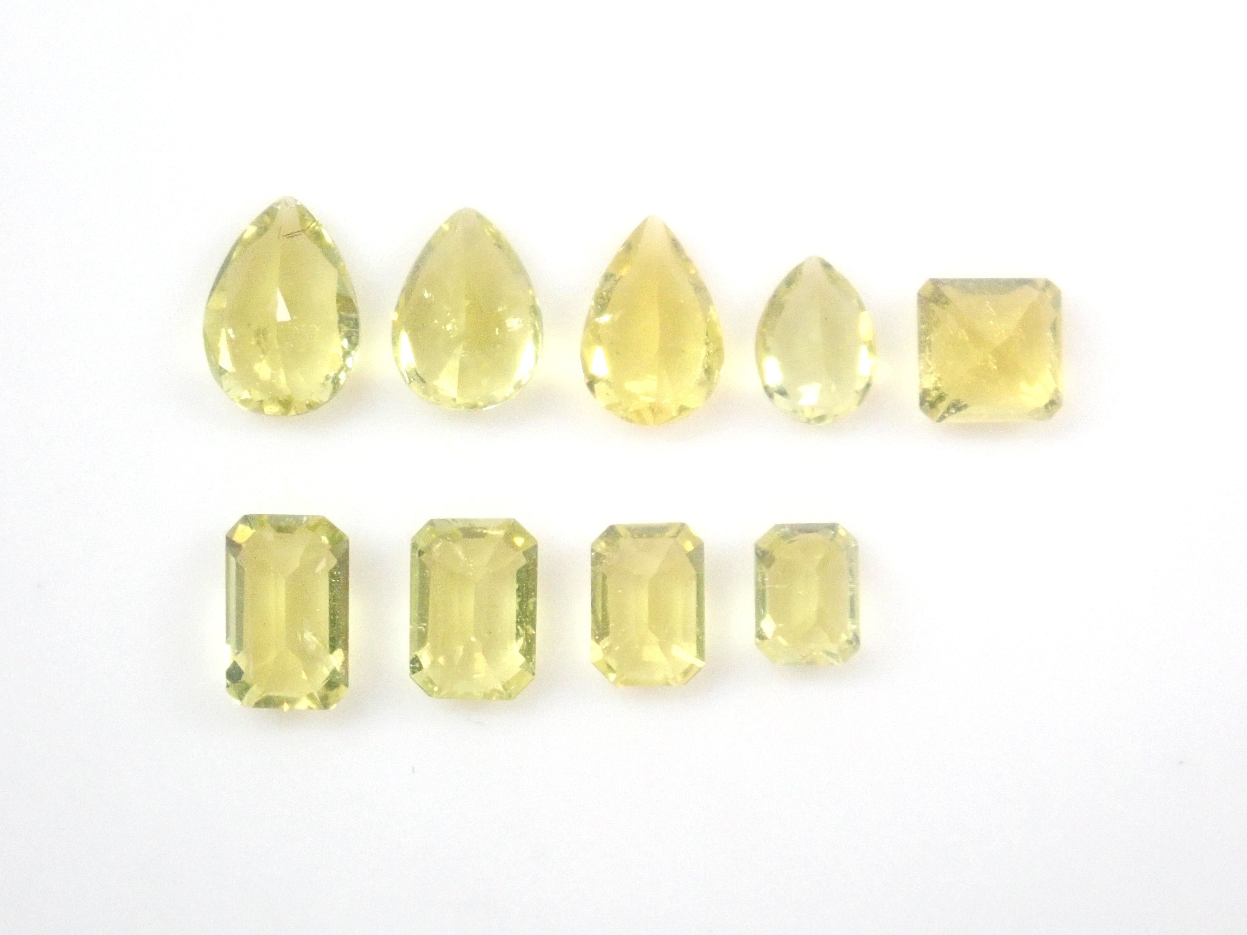 【4/11 22時販売】《ツーソン新着・限定9石》ザンビア産カナリーイエロートルマリン 平均0.18ct《複数購入割引有》