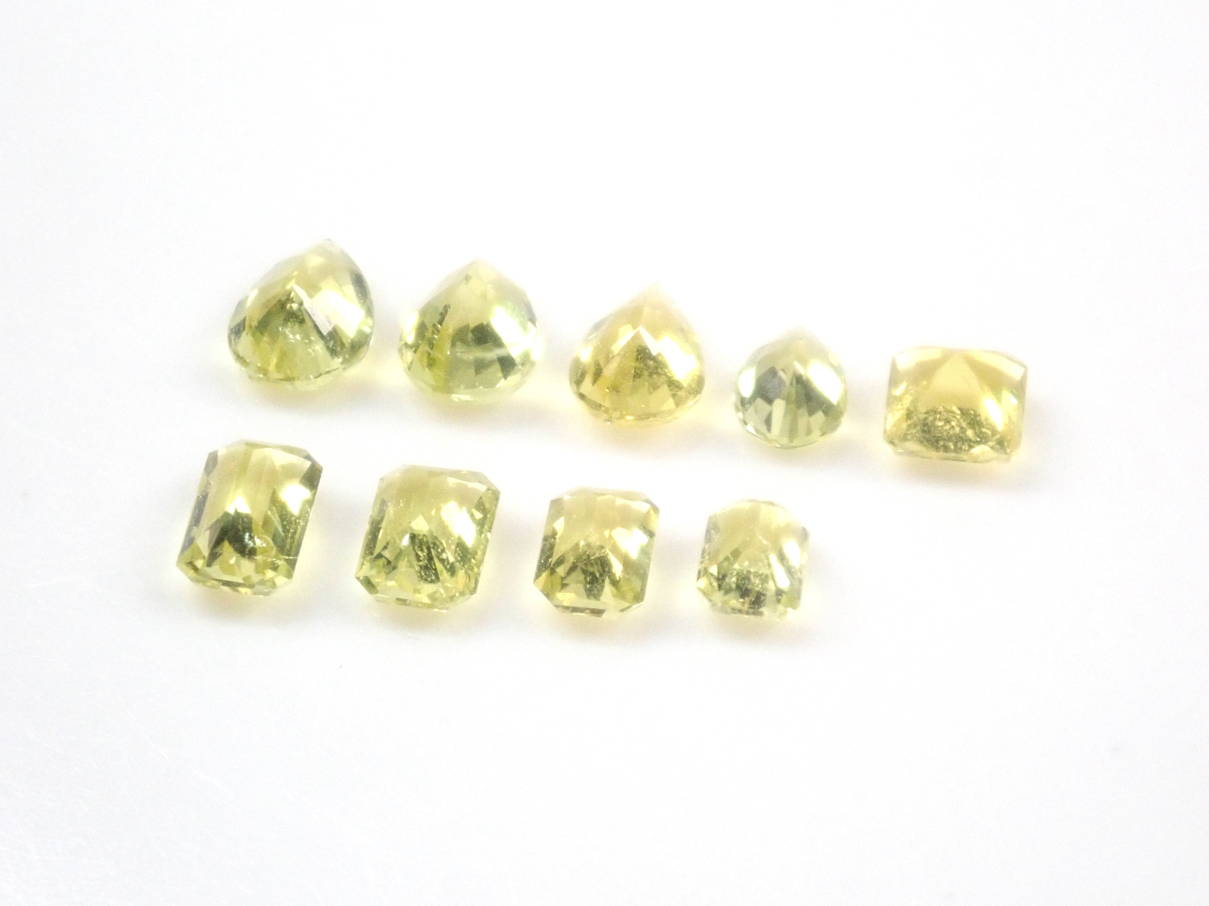 【4/11 22時販売】《ツーソン新着・限定9石》ザンビア産カナリーイエロートルマリン 平均0.18ct《複数購入割引有》