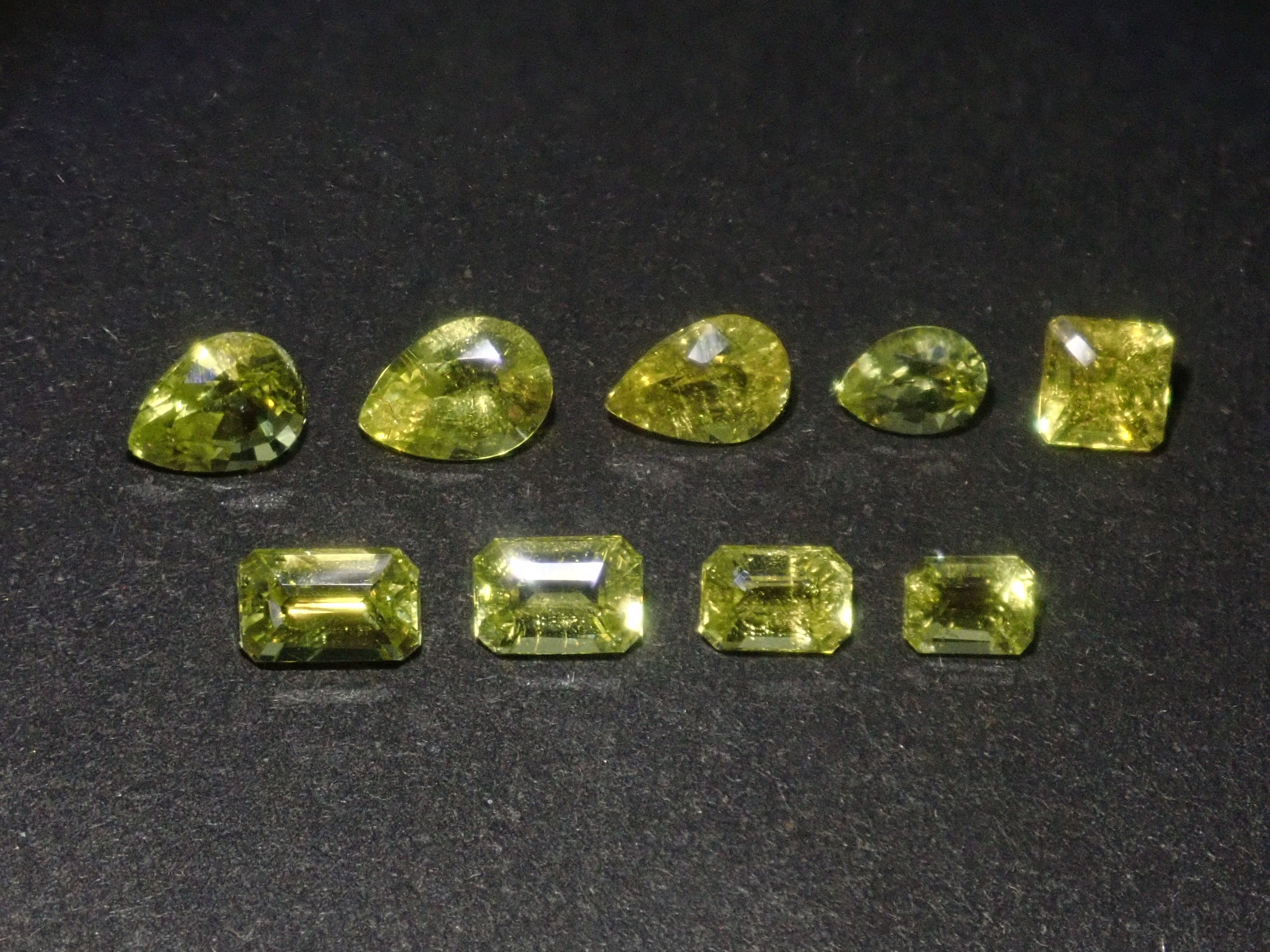 【4/11 22時販売】《ツーソン新着・限定9石》ザンビア産カナリーイエロートルマリン 平均0.18ct《複数購入割引有》