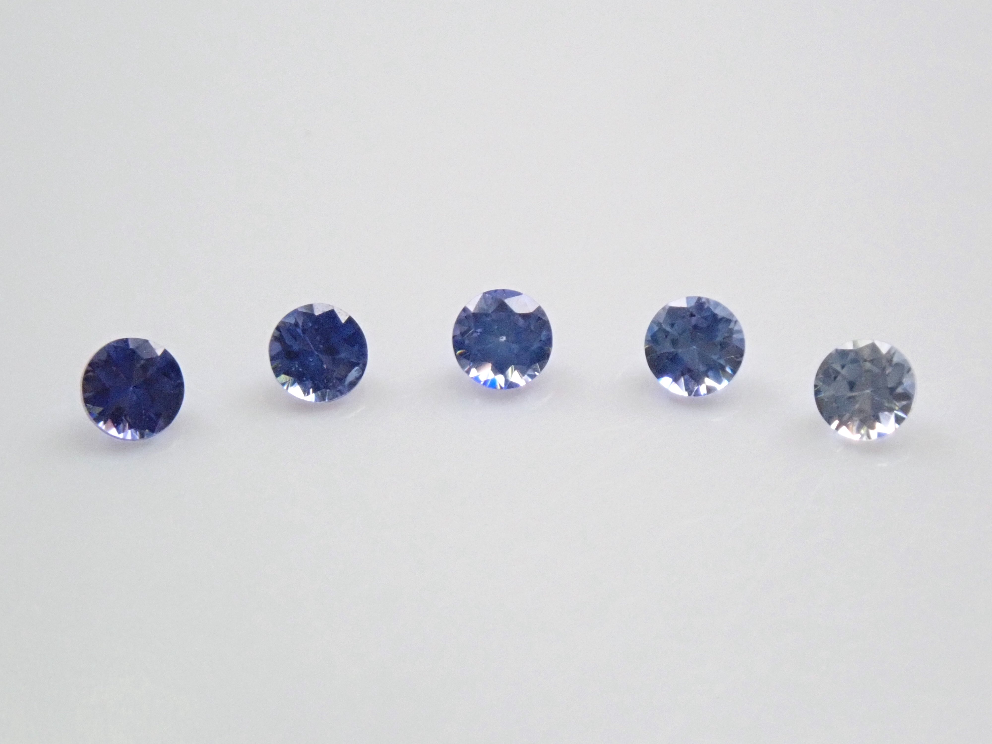ベニトアイト 2.2mm/0.270ctルース(グラデーションセット)