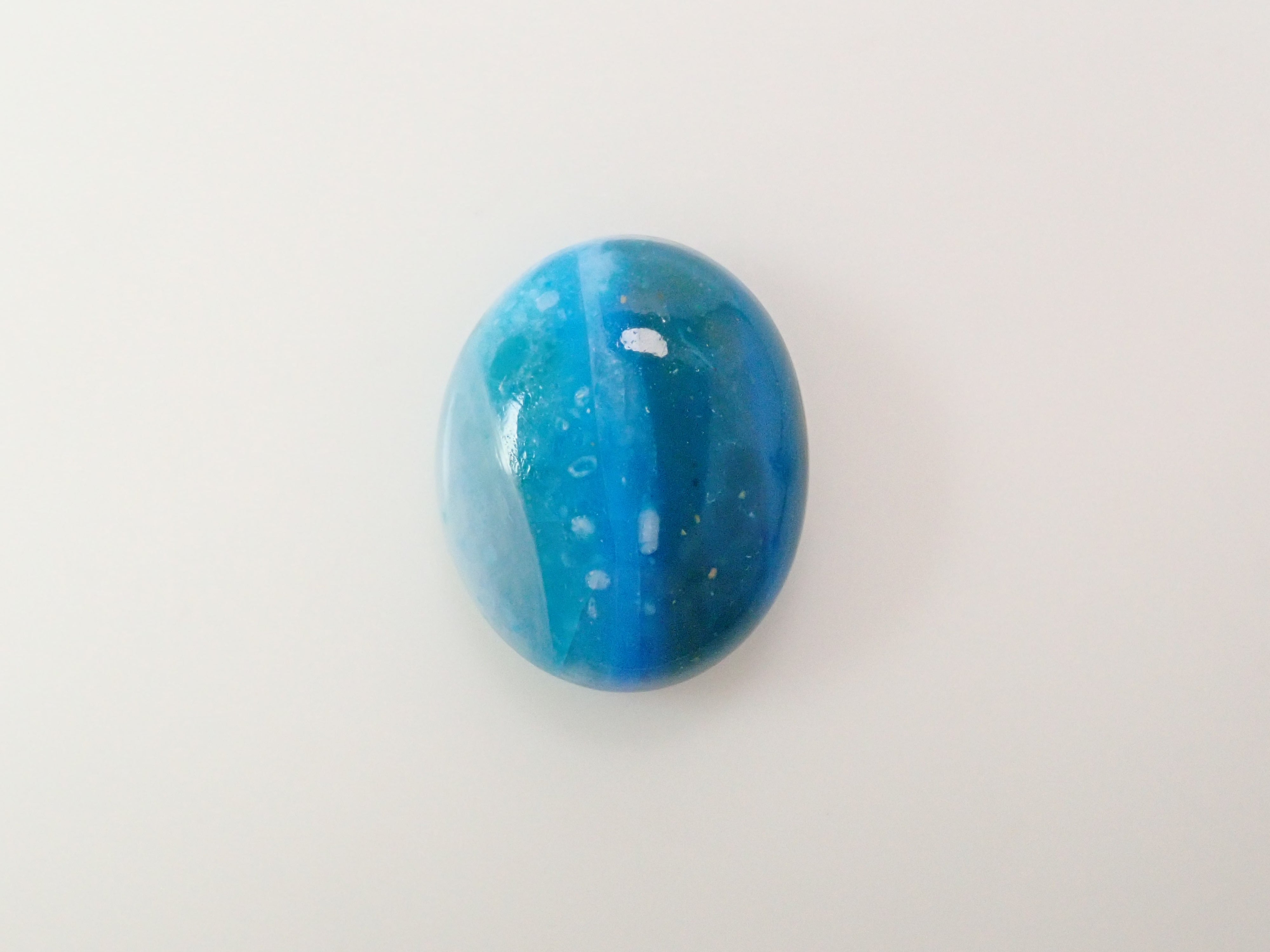 【12562647掲載】ペルー産バイカラーブルーオパール 3.757ctルース