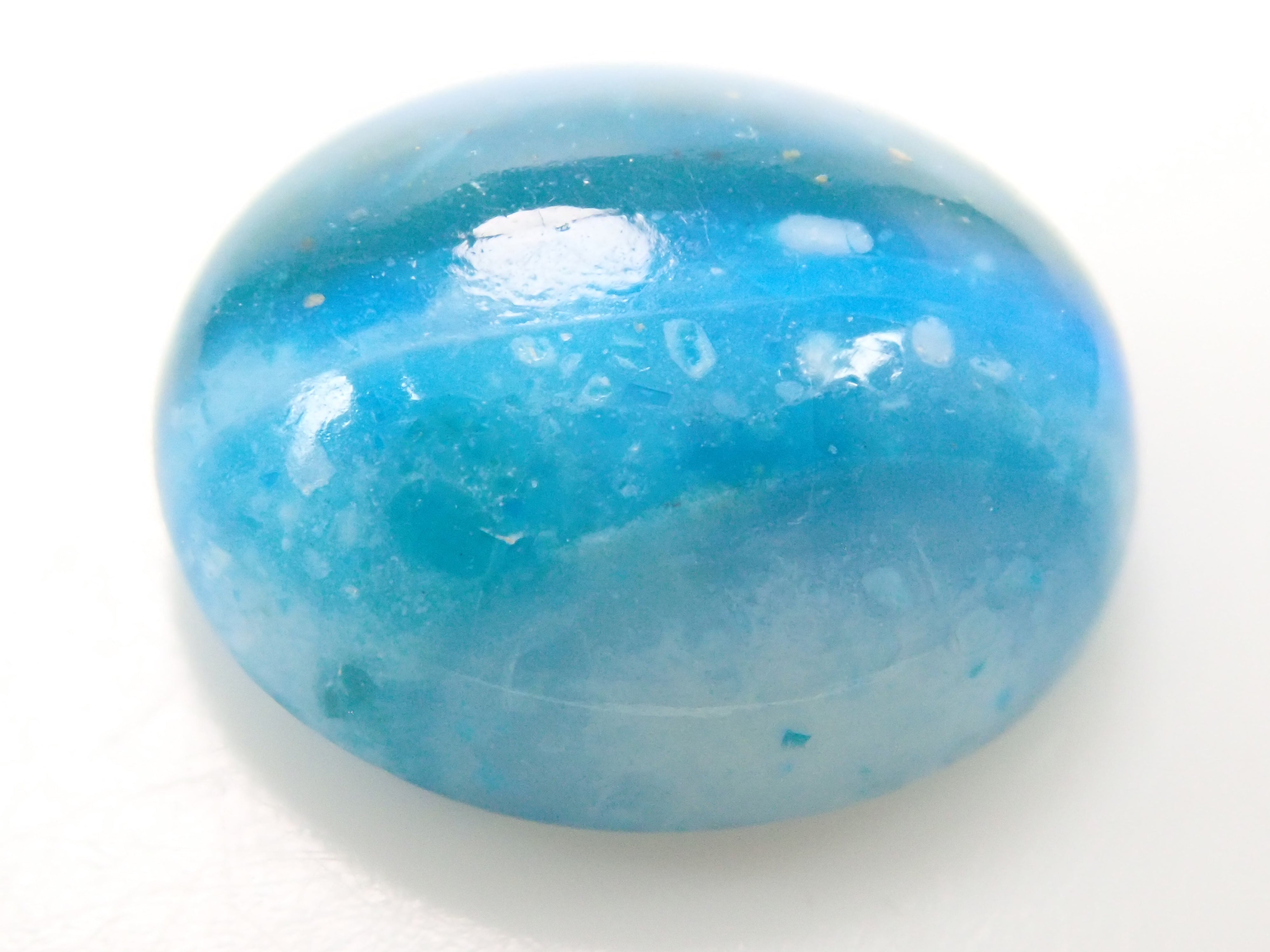 【12562647掲載】ペルー産バイカラーブルーオパール 3.757ctルース