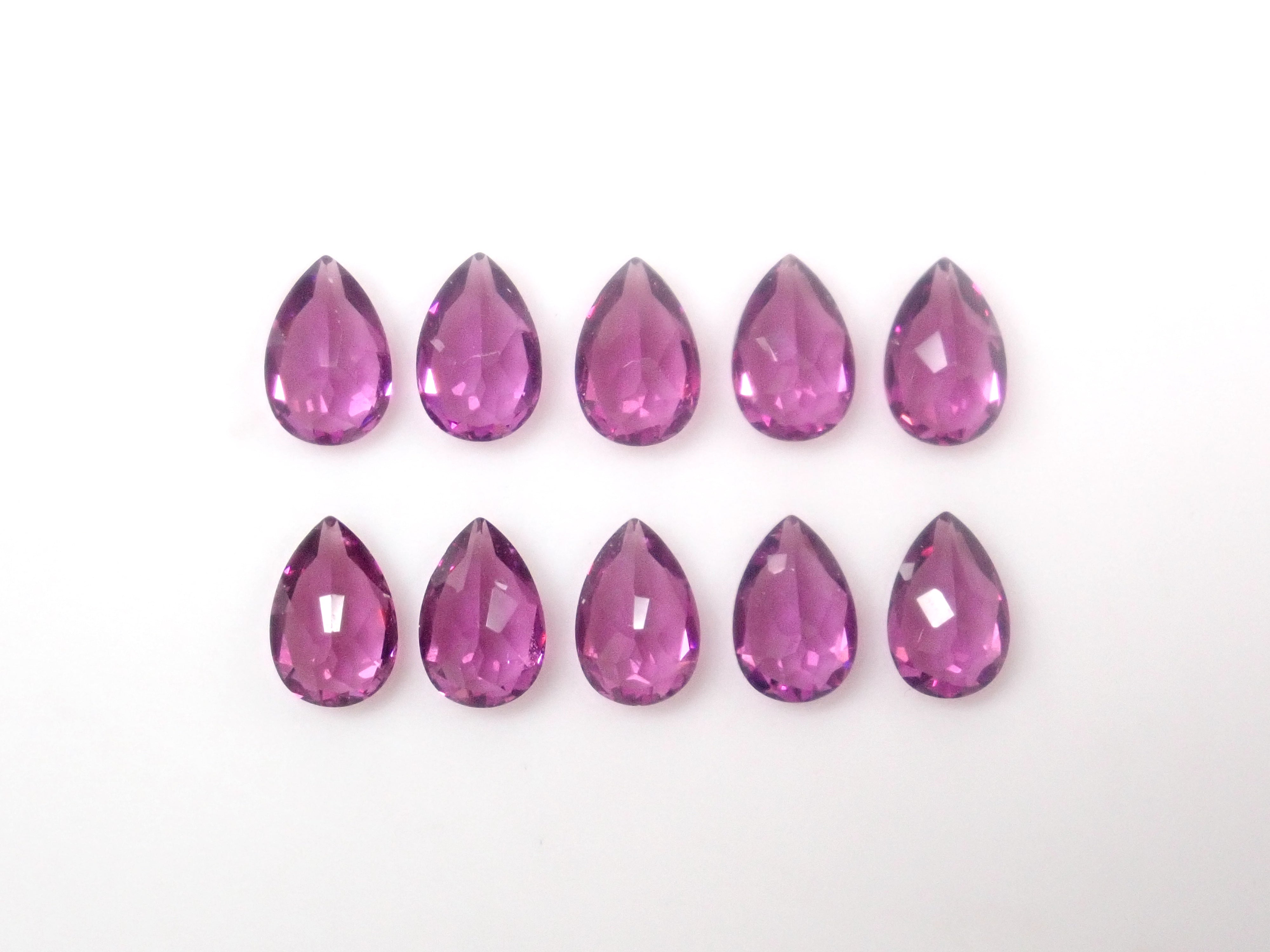 【4/17 22時販売】《限定10石》モザンビーク産グレープガーネット1石ルース(6×4mm,ペアシェイプカット)《複数購入割引有》