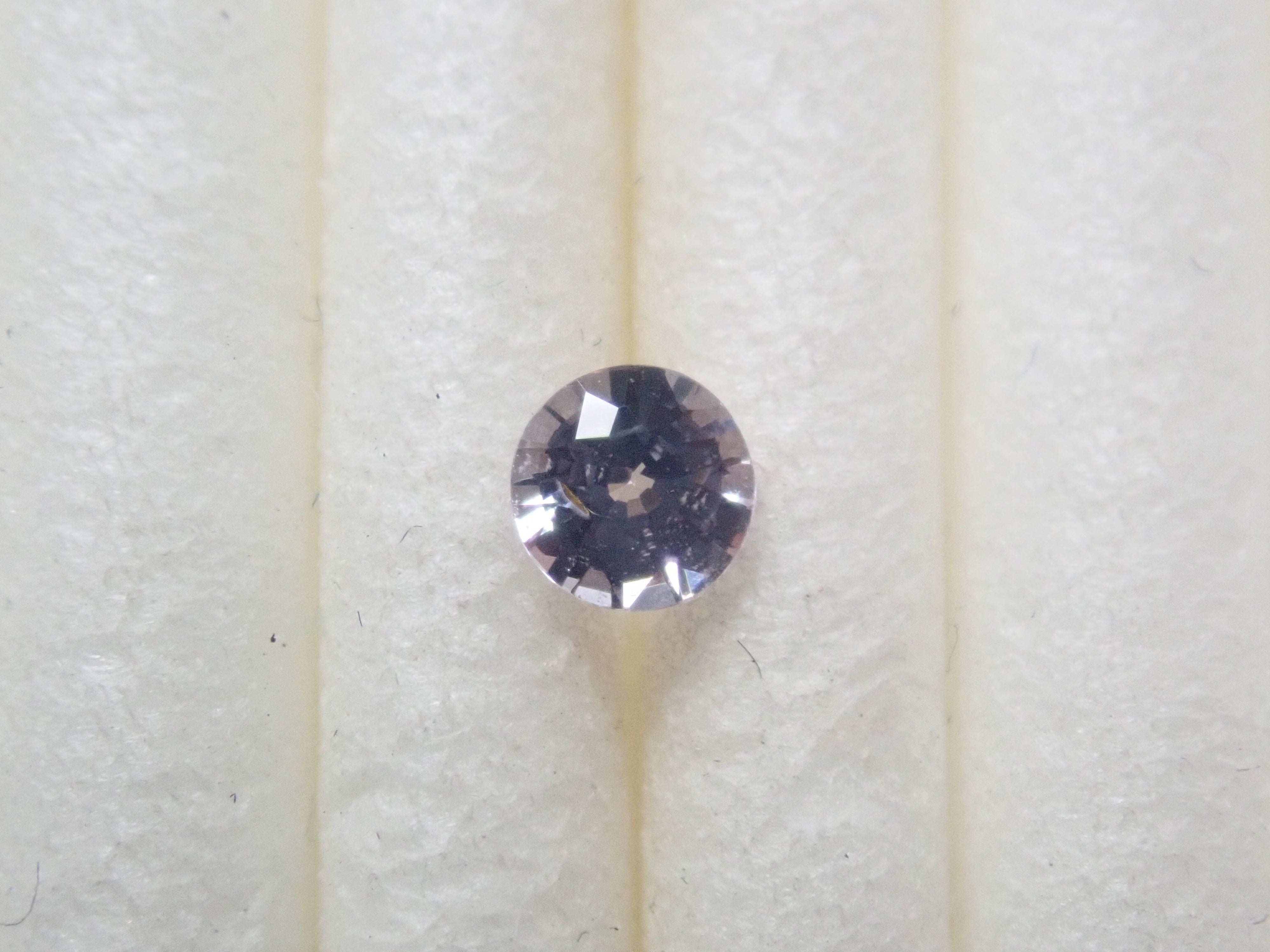 【抽選販売0409_04】ミャンマー産ターフェアイト 3.0mm/0.128ctルース 鑑別書