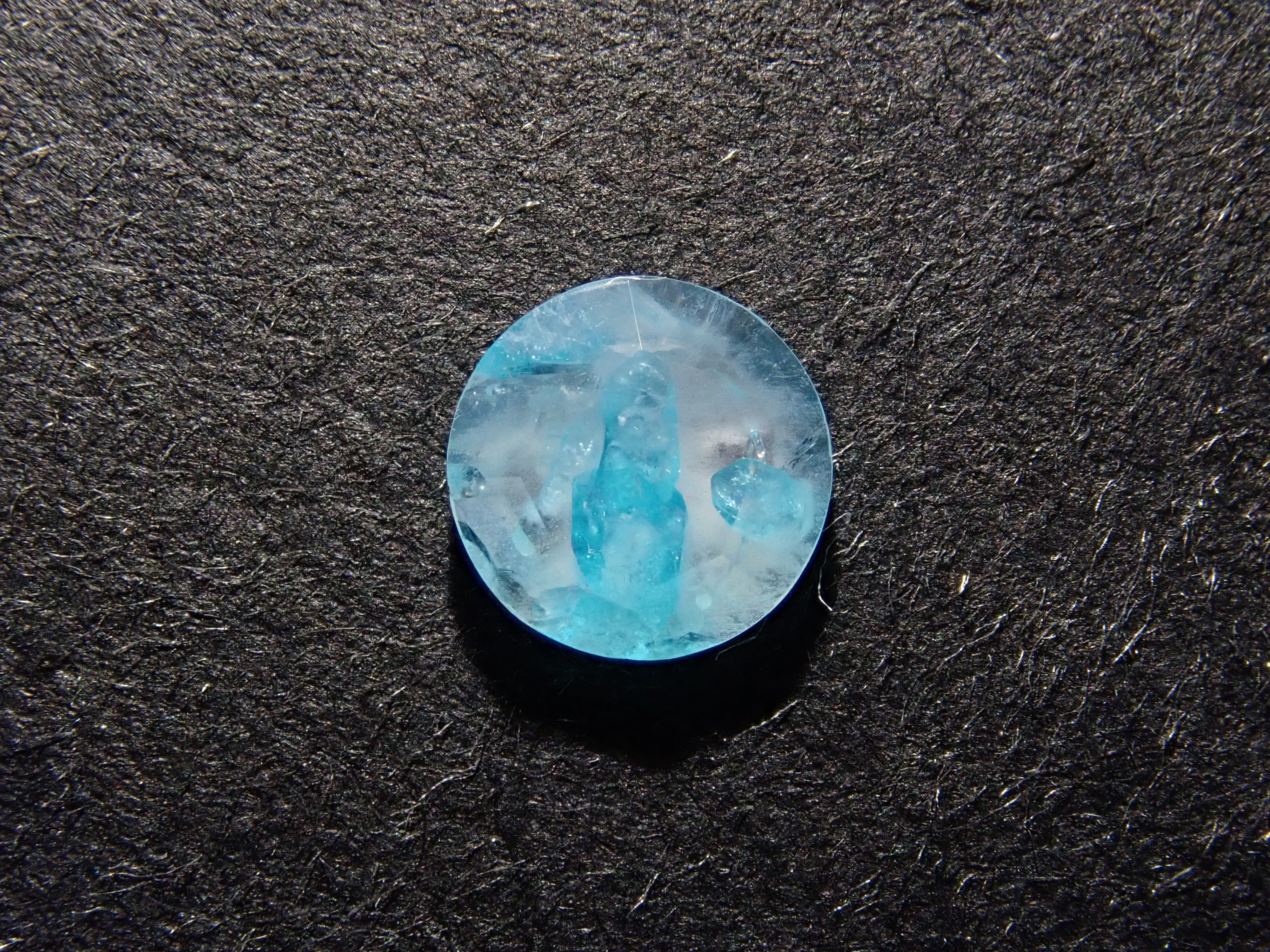 【12555695掲載】ブラジル産パライバトルマリンインクォーツ 0.313ctルース