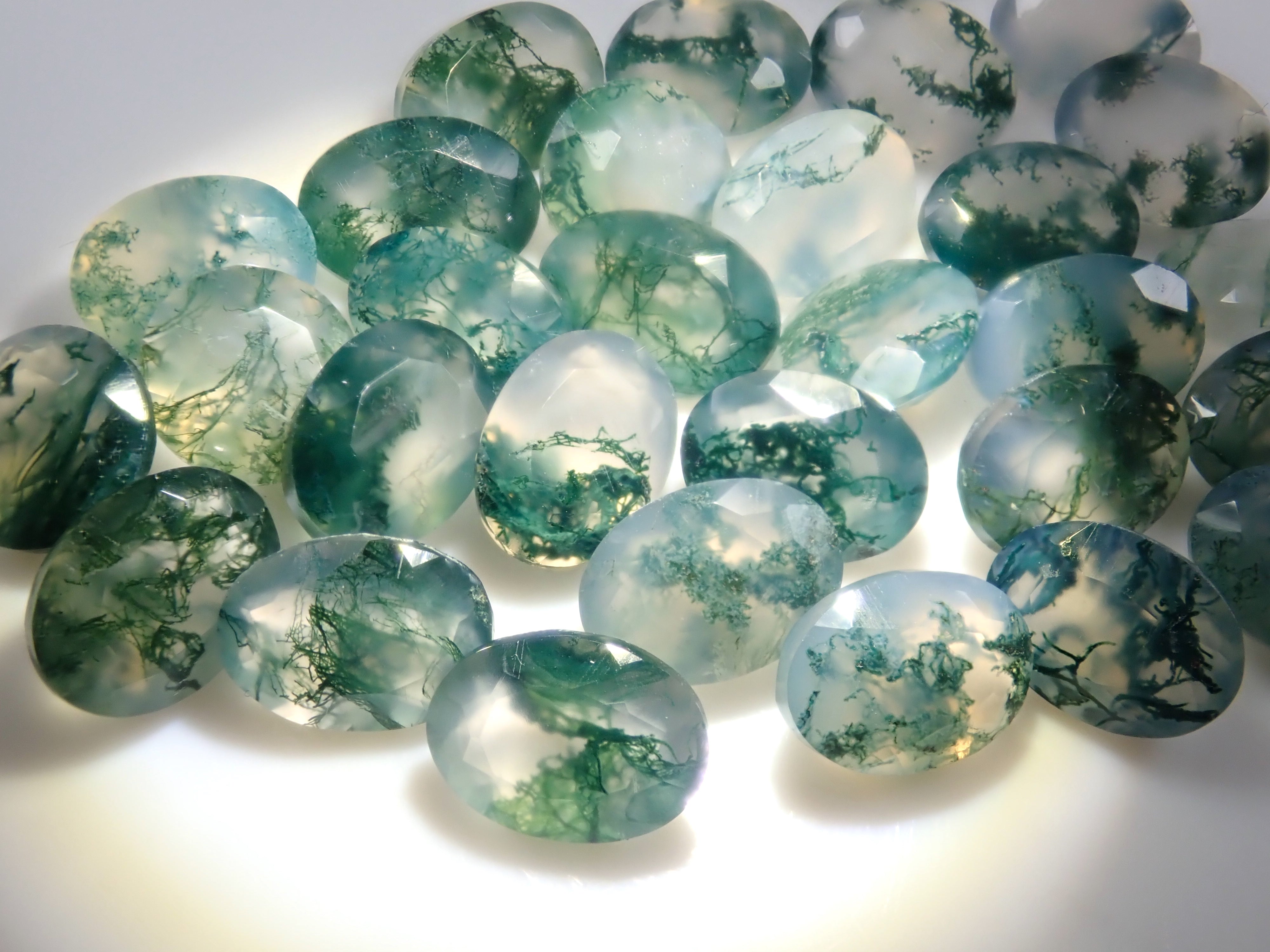 【宝石商の道具】ルーペ(倍率10倍)・ピンセット・ルース2石の4点セット