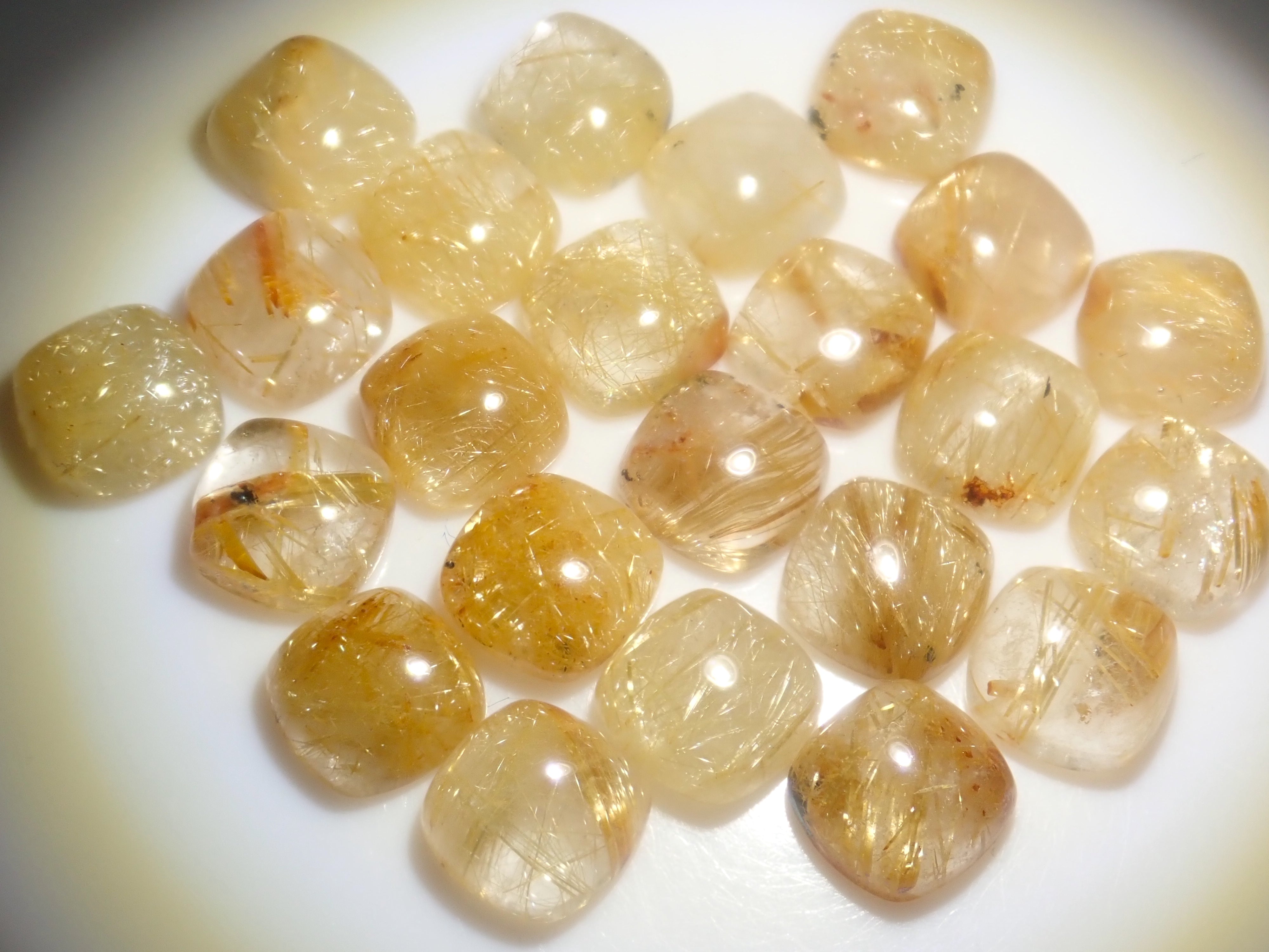 【宝石商の道具】ルーペ(倍率10倍)・ピンセット・ルース2石の4点セット