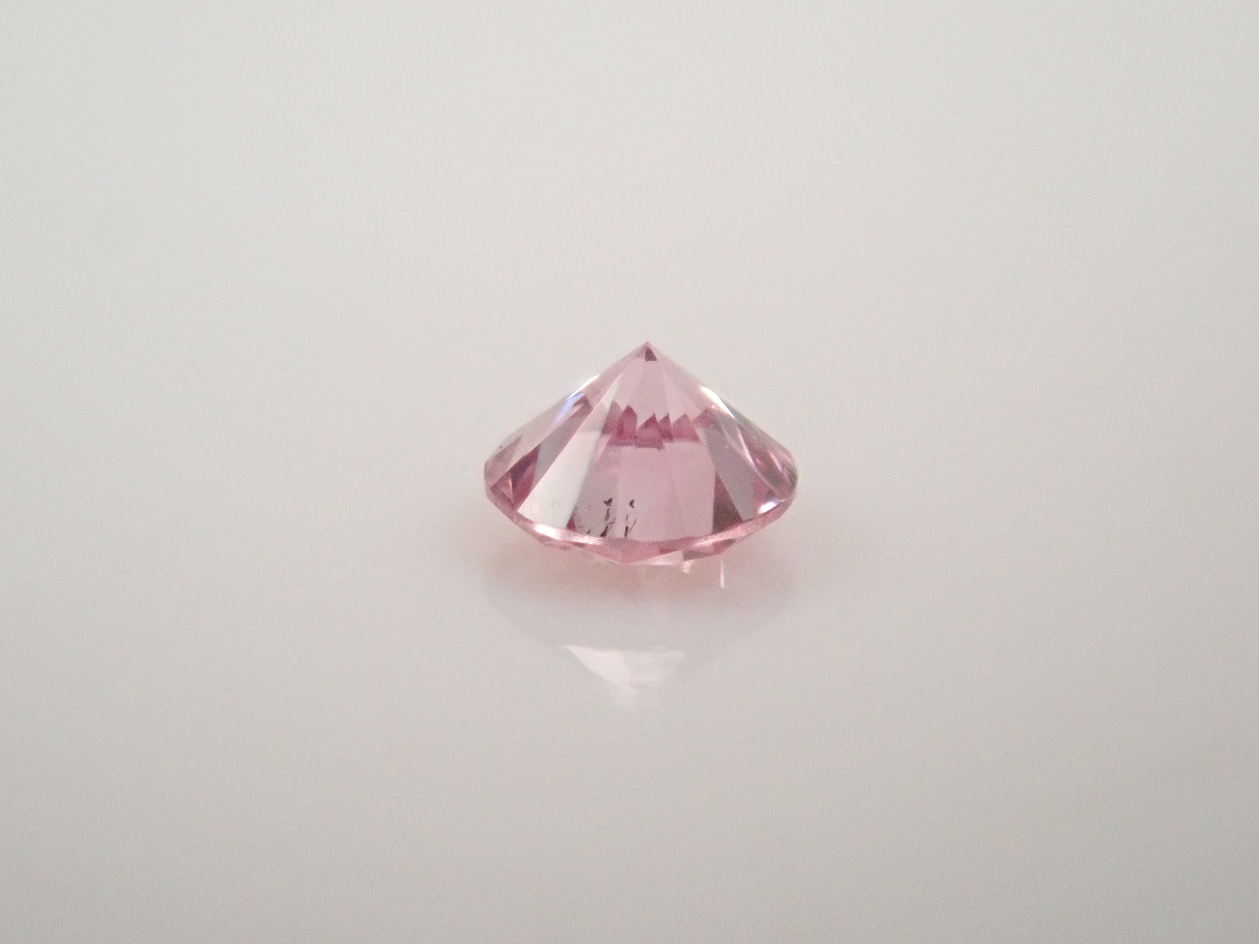 【32501870掲載】ピンクダイヤモンド 0.030ctルース(FANCY PURPLISH PINK, SI-1)