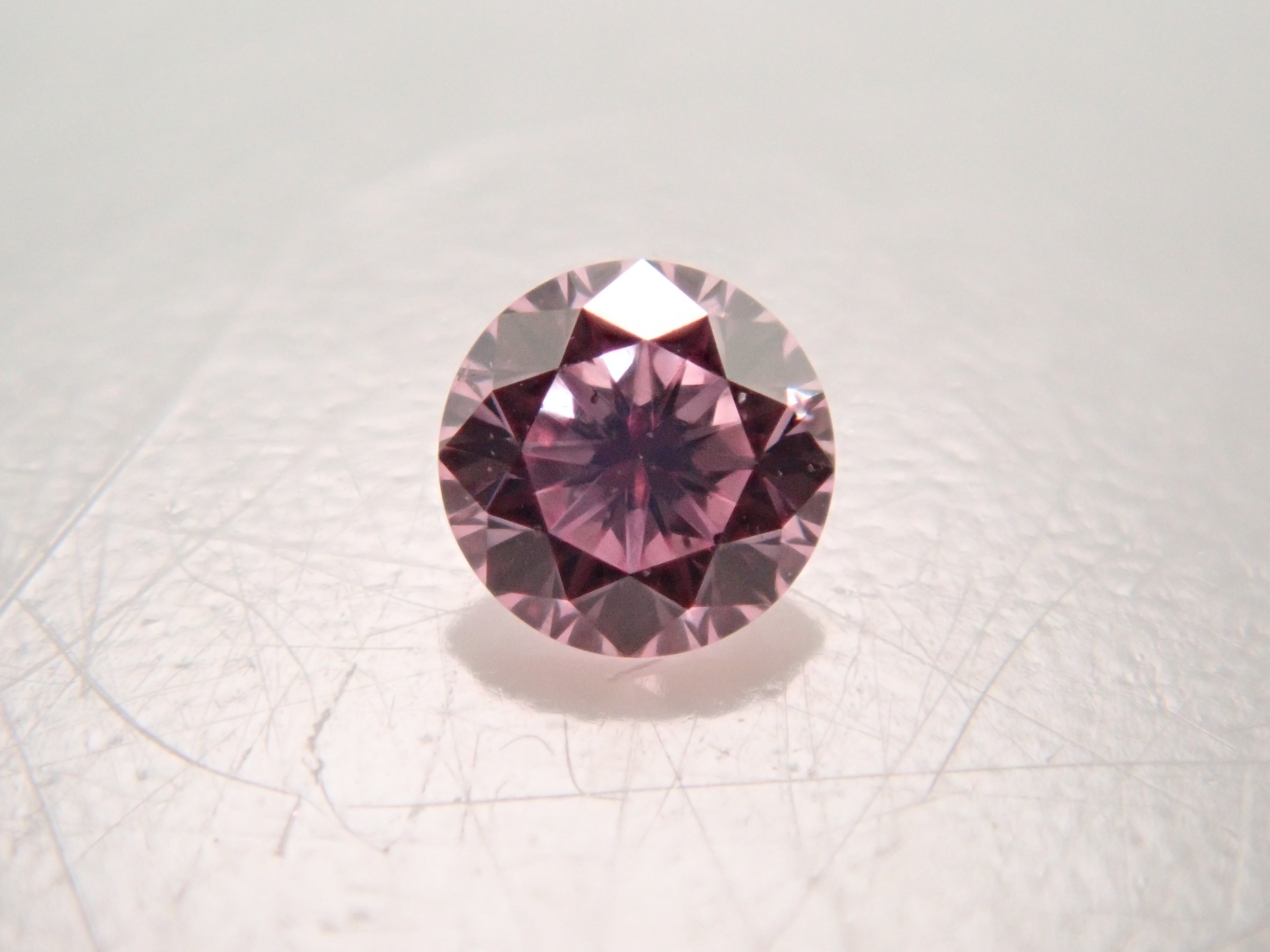 【32501870掲載】ピンクダイヤモンド 0.030ctルース(FANCY PURPLISH PINK, SI-1)