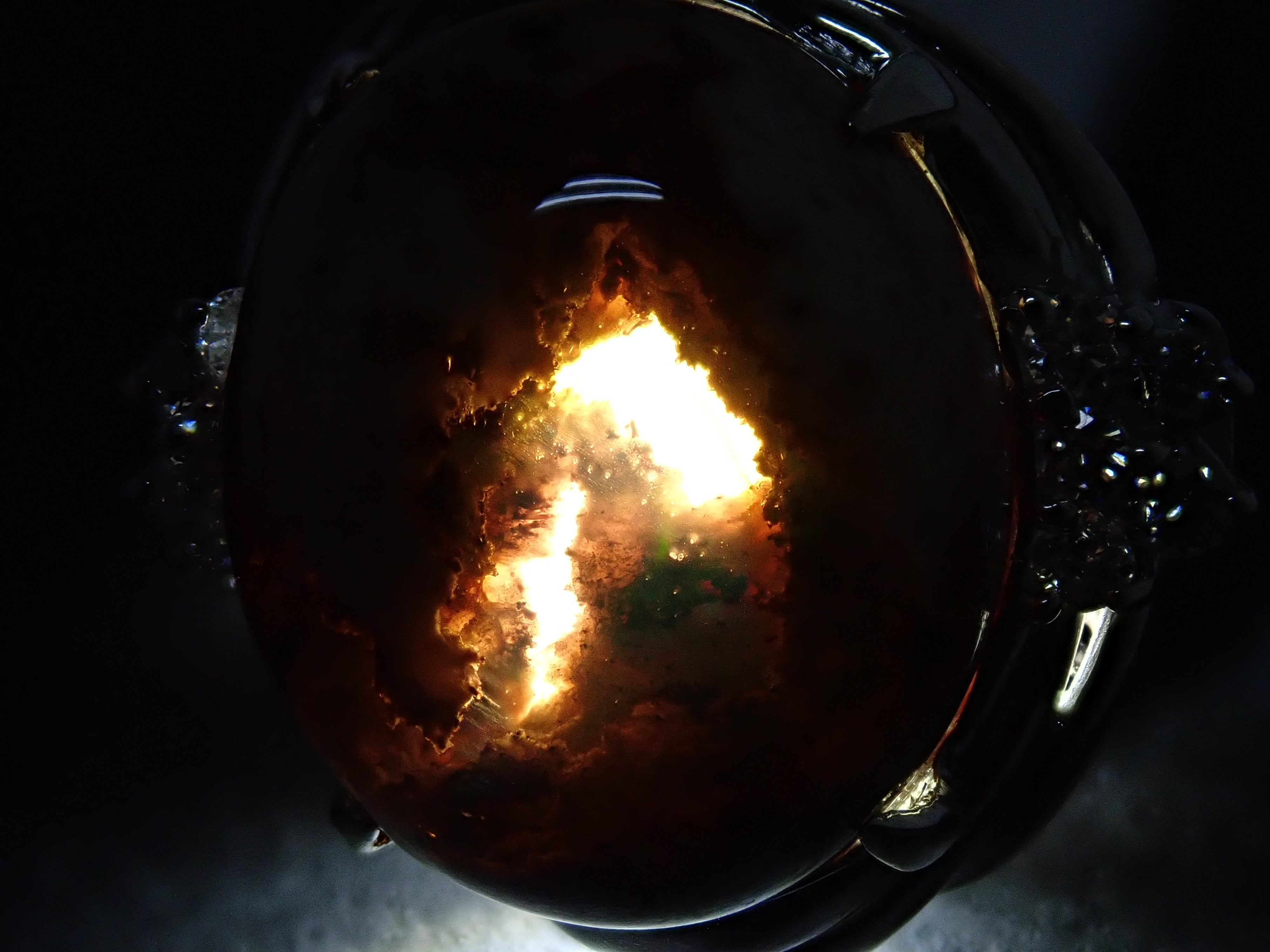 【22602560掲載】【カラフリ】Pt900 カンテラオパール 7.809ctct リング