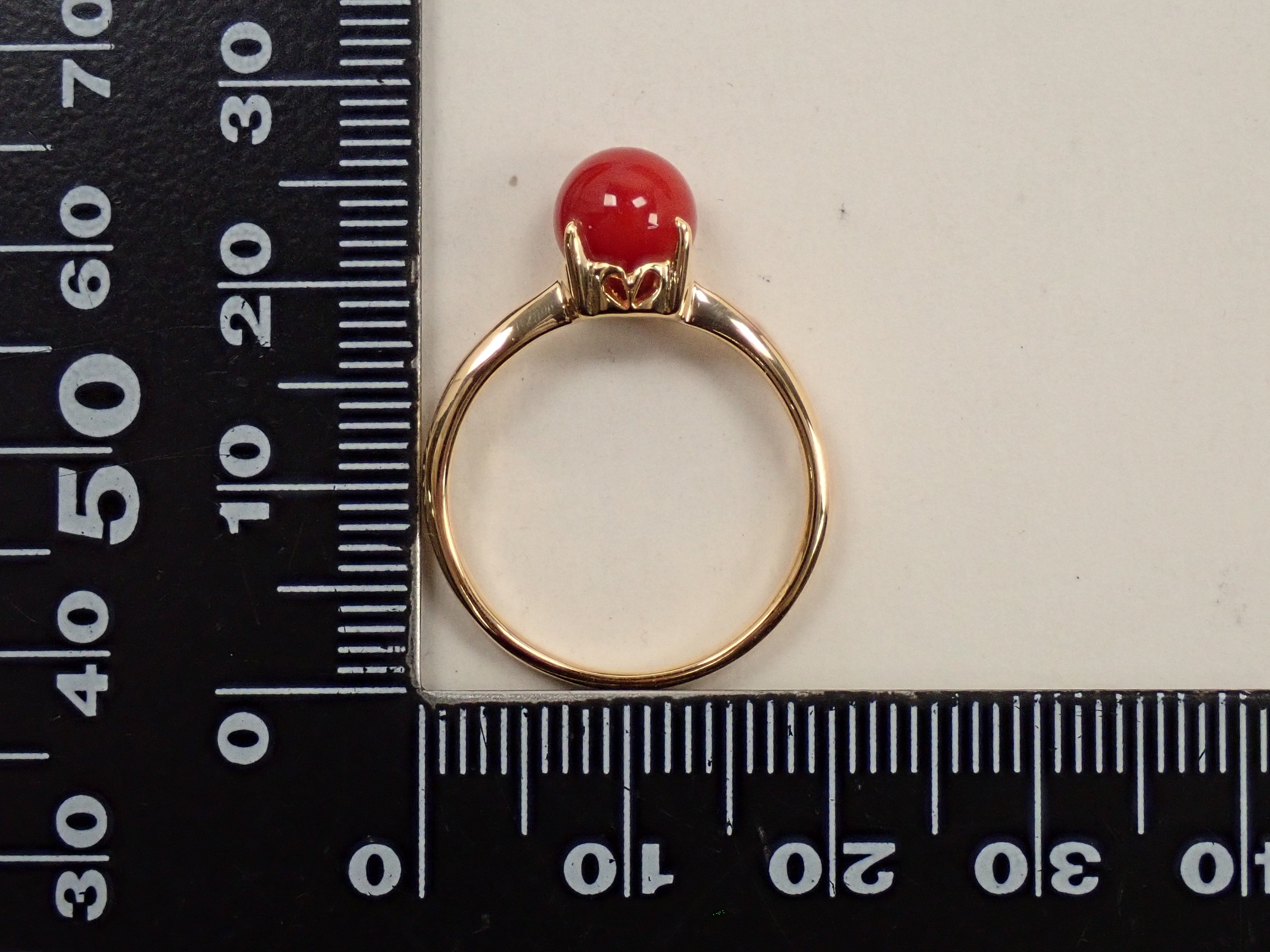 【22602558掲載】【カラフリ】K18 血赤珊瑚 ペンダントトップ(ネックレストップ)