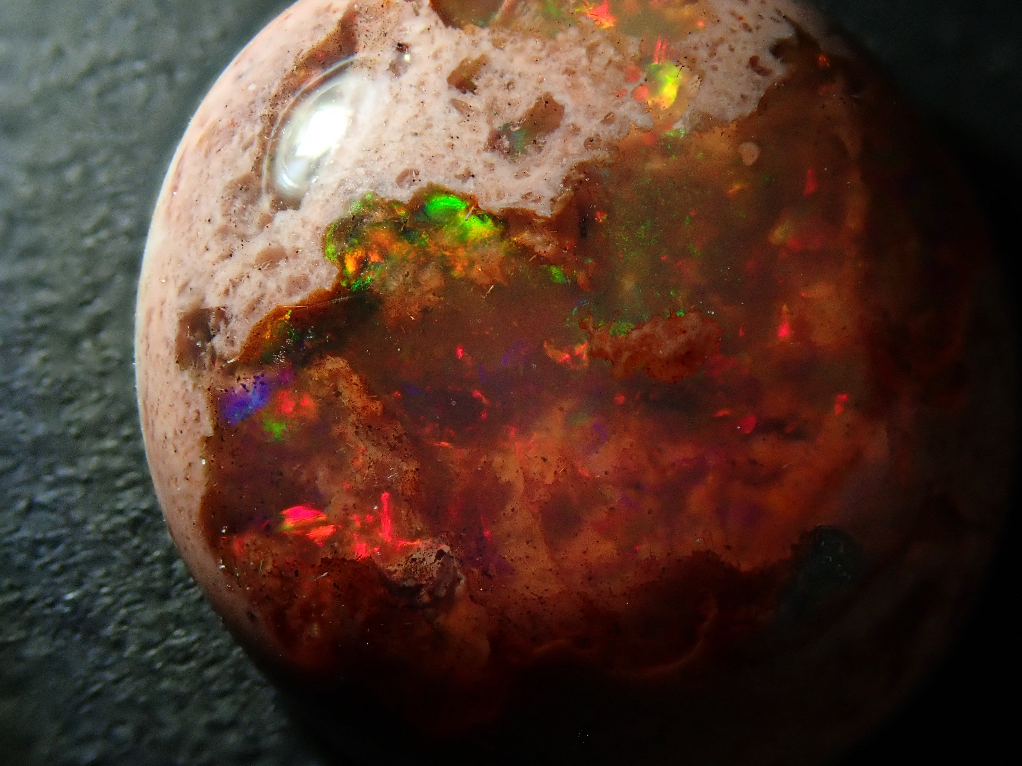 【12562809掲載】メキシコ産カンテラオパール 7.619ctルース