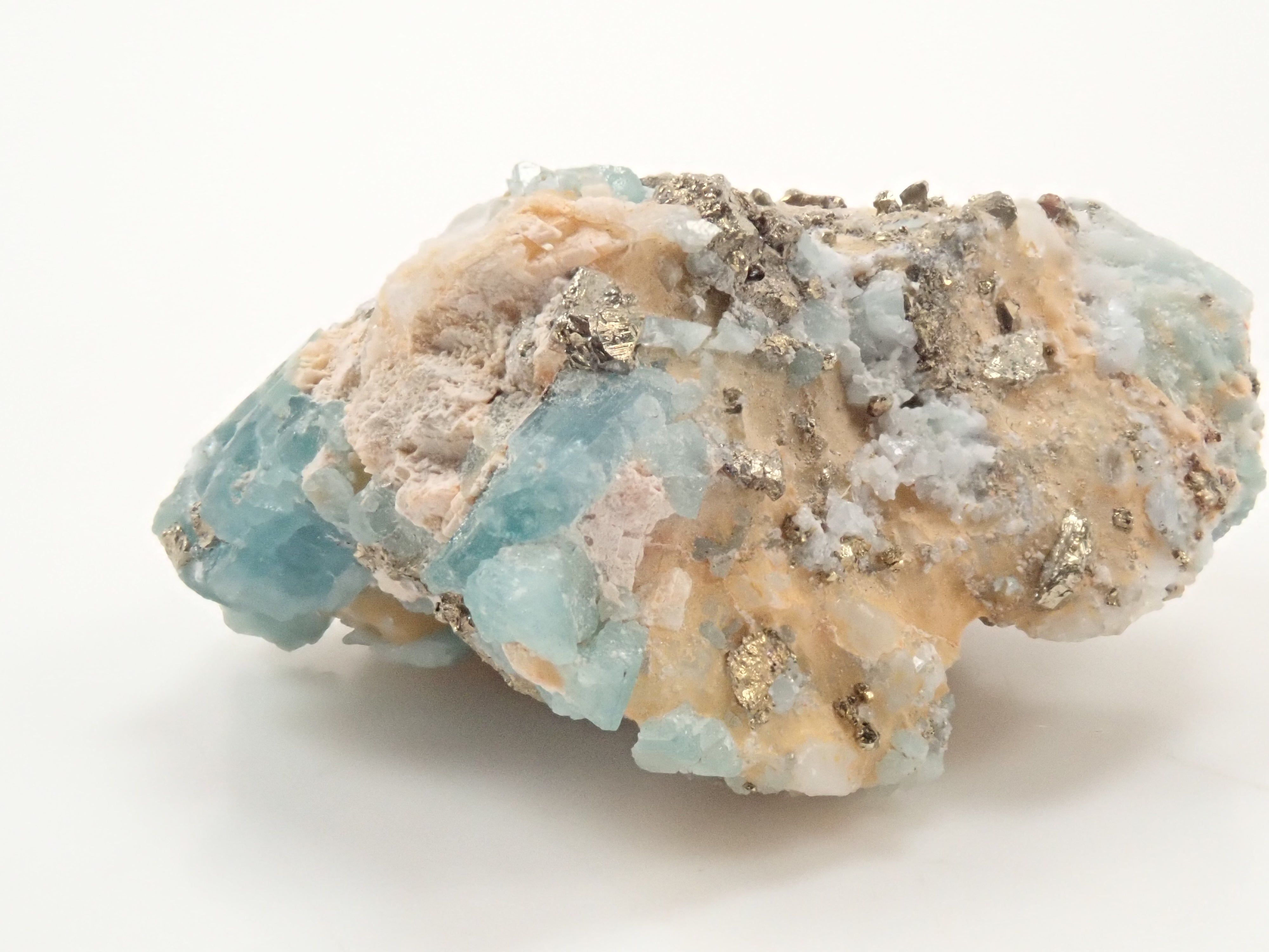 【12562829掲載】コロンビア産パイライト付ユークレース 23.430ct原石