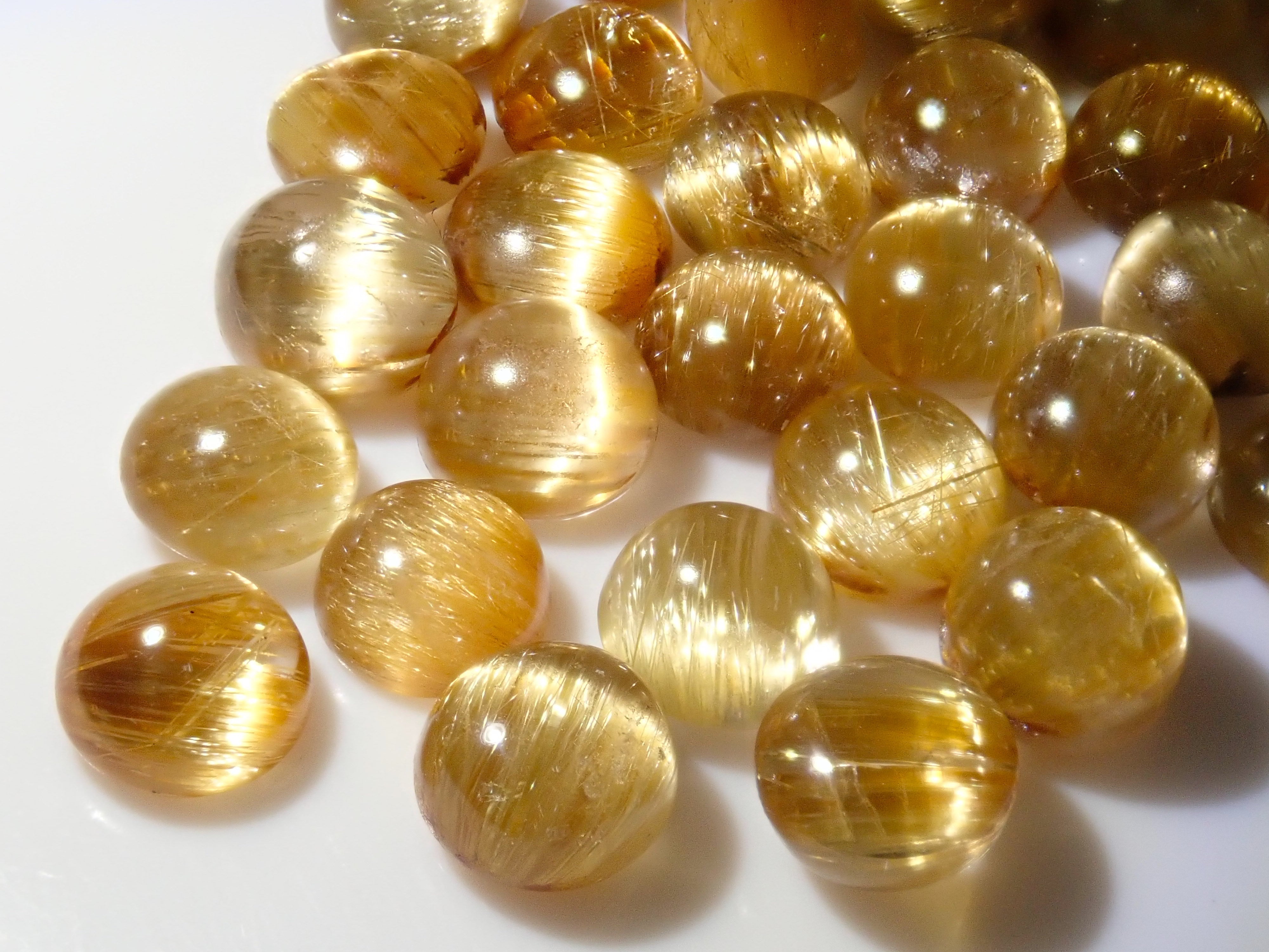 巴西金紅石英 (Rutile/Rutilated Quartz) 1 石散裝 (6.0-6.5mm,適合初學者)《可多買優惠》