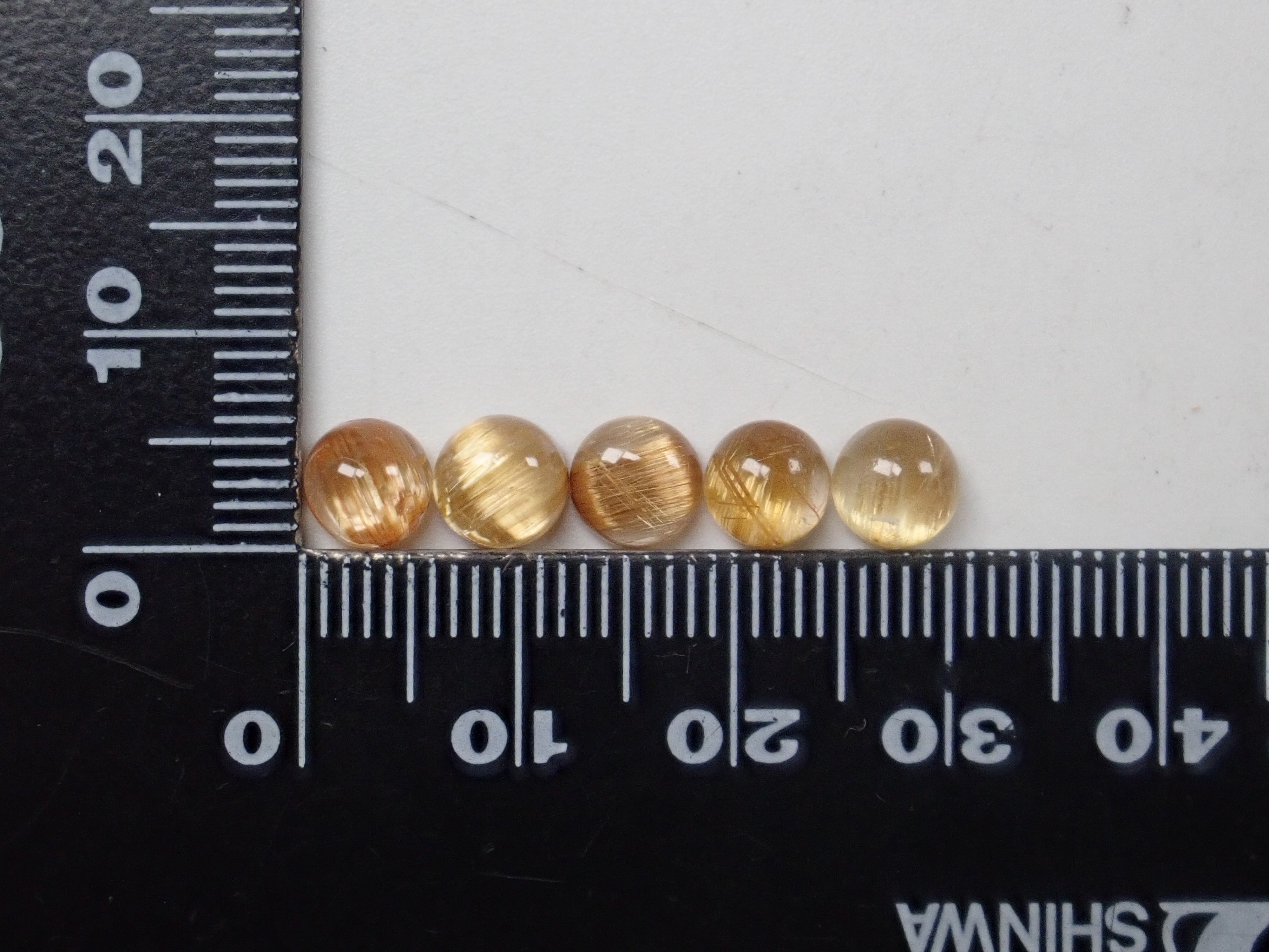 巴西金紅石英 (Rutile/Rutilated Quartz) 1 石散裝 (6.0-6.5mm,適合初學者)《可多買優惠》