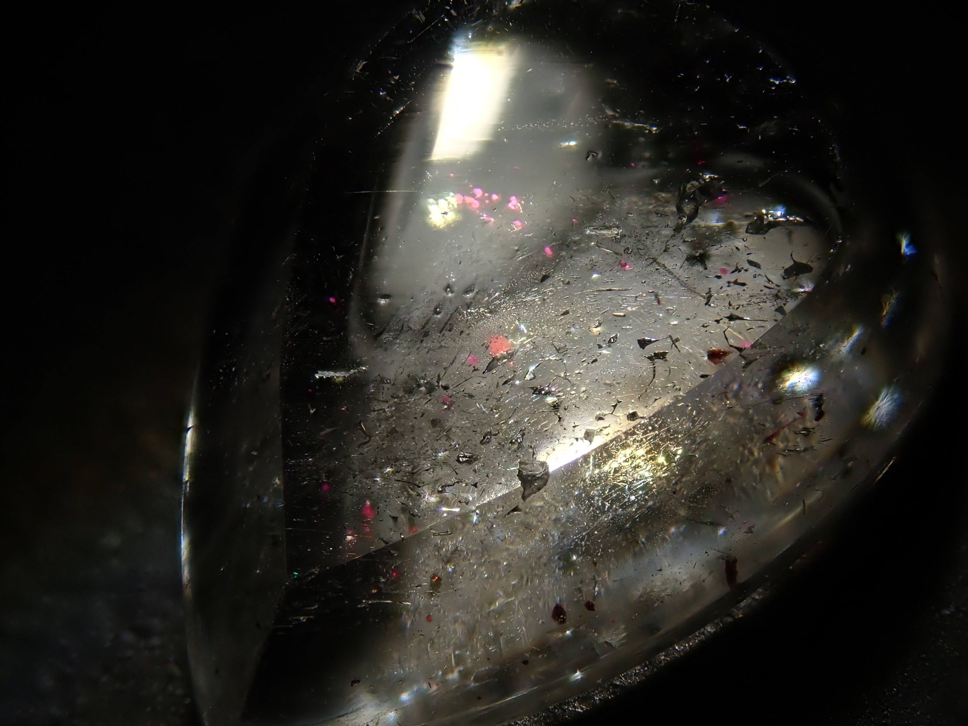 【12562837掲載】ブラジル産ティンカーベルクォーツ(ピンクファイヤークォーツ) 6.020ctルース