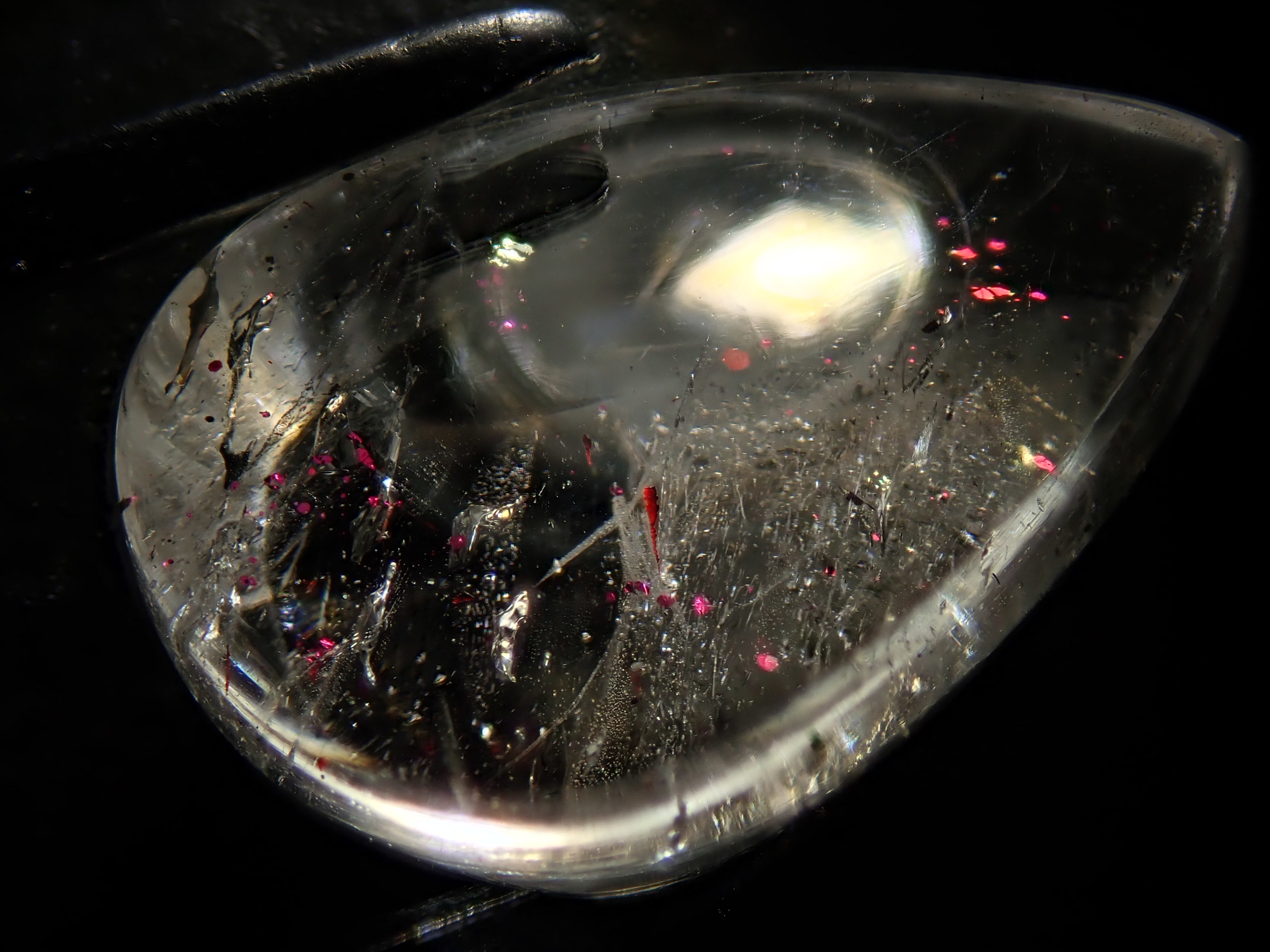 【12562837掲載】ブラジル産ティンカーベルクォーツ(ピンクファイヤークォーツ) 6.020ctルース