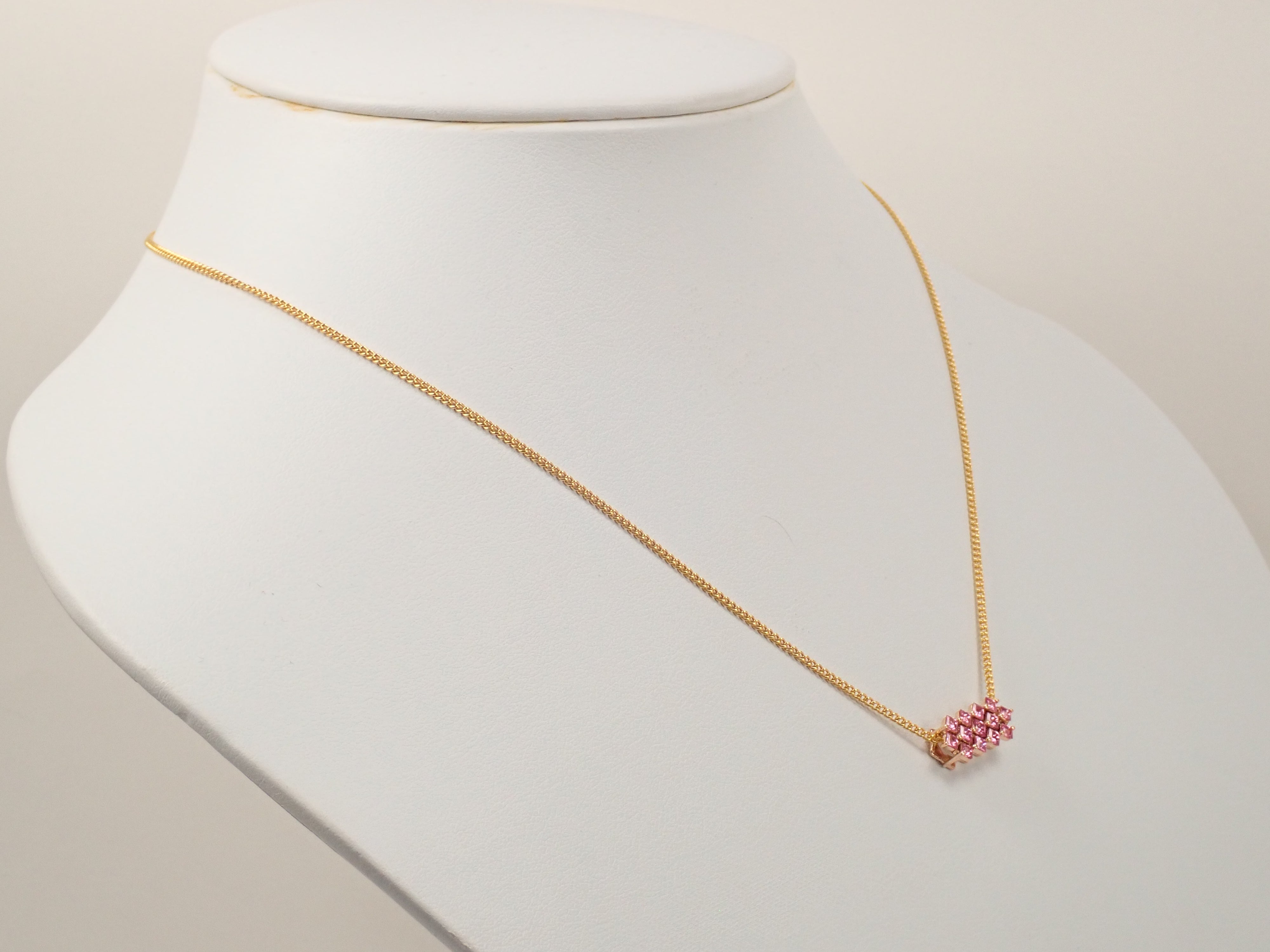 【22602585掲載】【カラフリ】K18PG スピネル 0.48ct ペンダントトップ(ネックレストップ)
