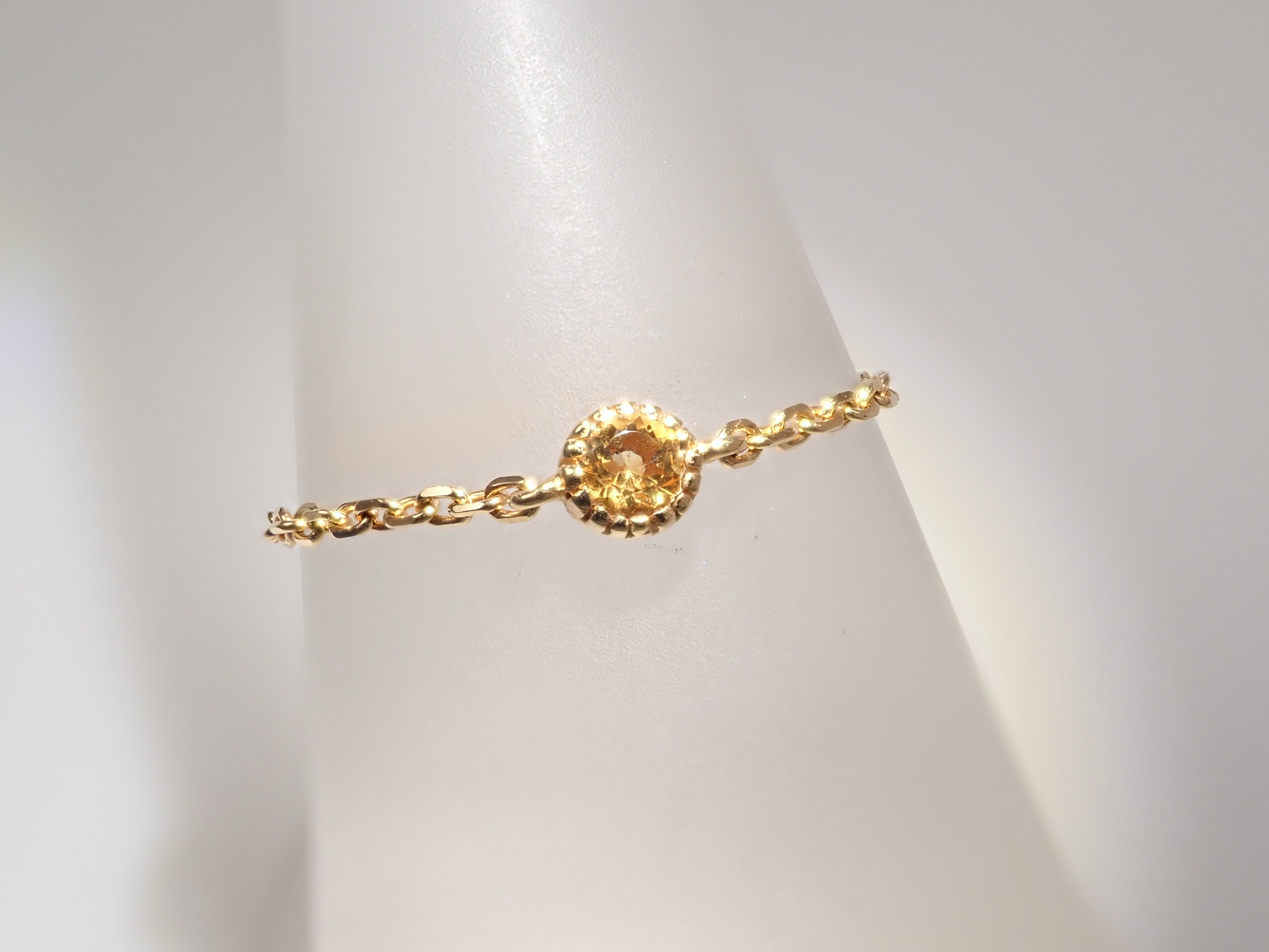 【22602567掲載】K18 シトリン リング