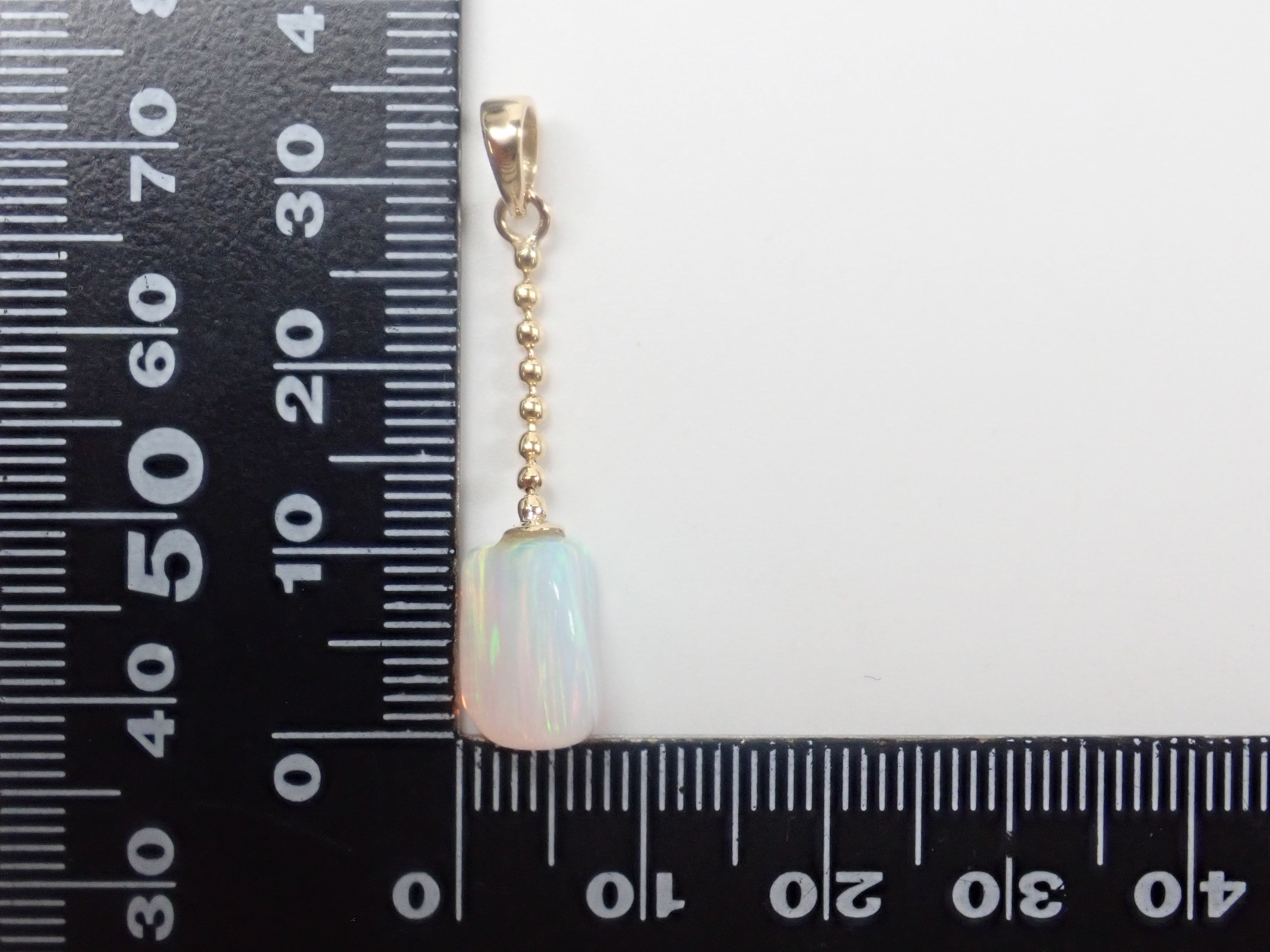 【22602570掲載】【カラフリ】K18 合成オパール ペンダントトップ(ネックレストップ)