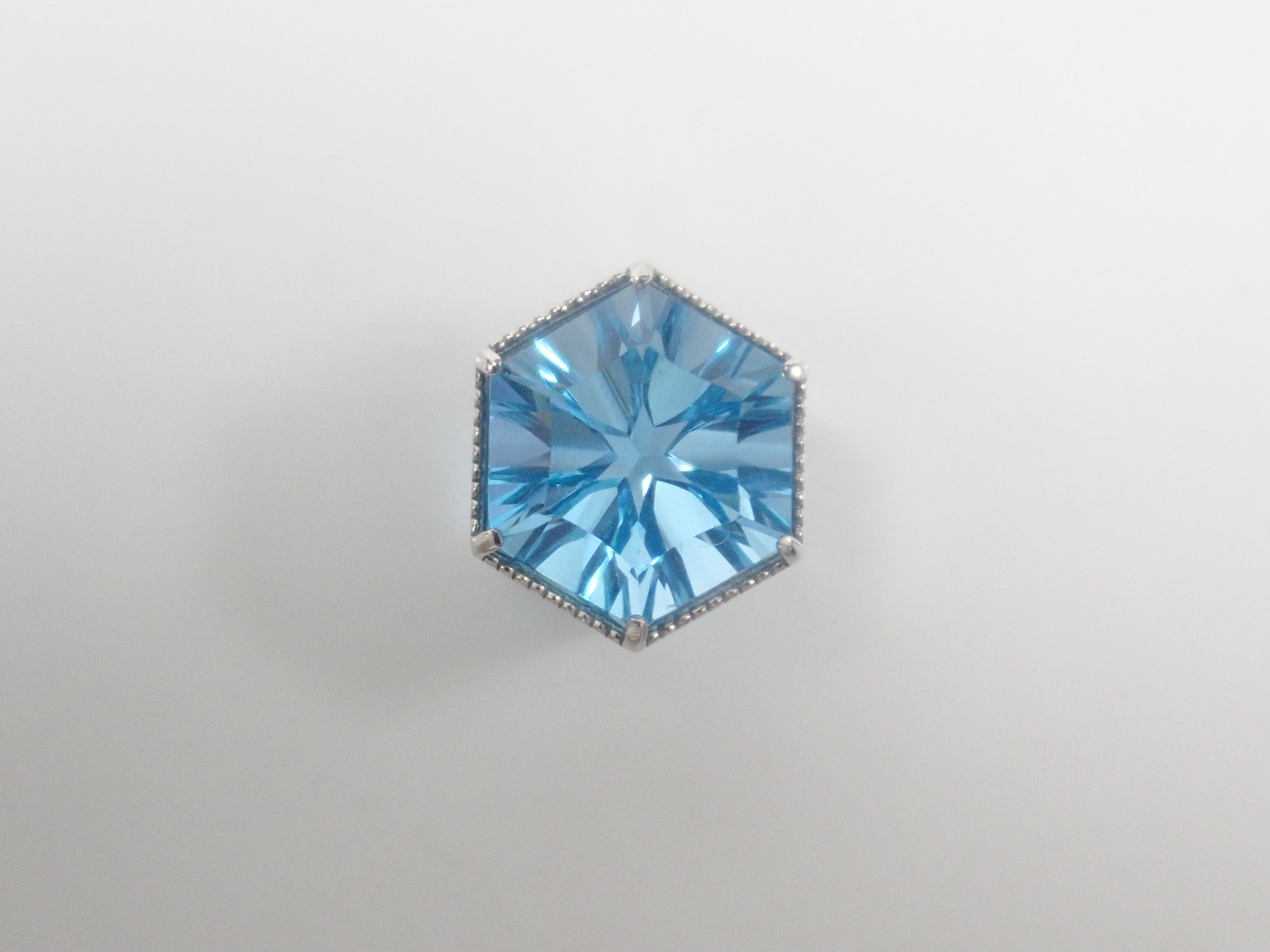 【22602571掲載】【カラフリ】Pt950 スイスブルートパーズ 3.5ct ペンダントトップ(ネックレストップ)