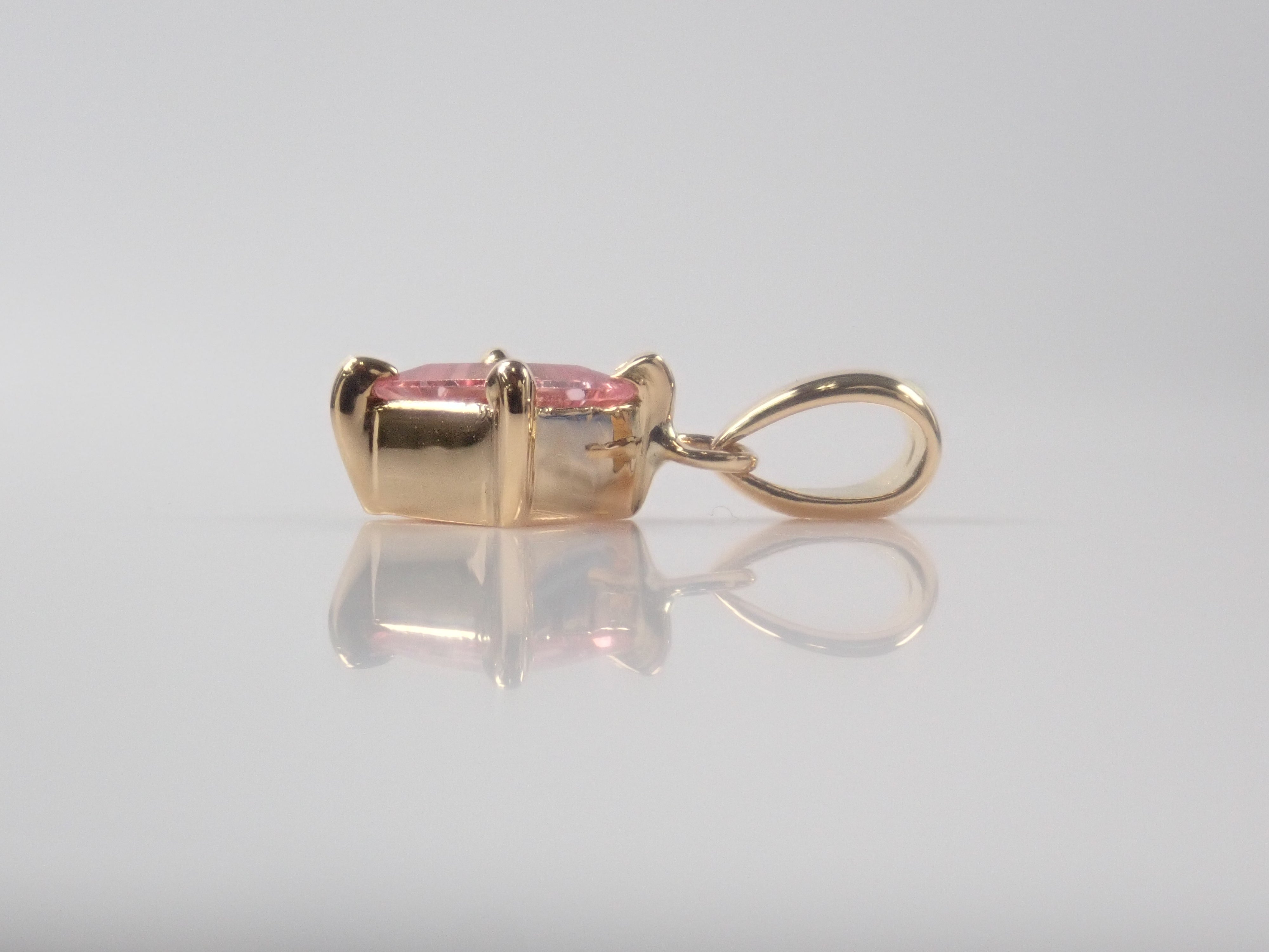 【22602573掲載】【カラフリ】K18 ピンクサファイア 0.452ct ペンダントトップ(ネックレストップ)
