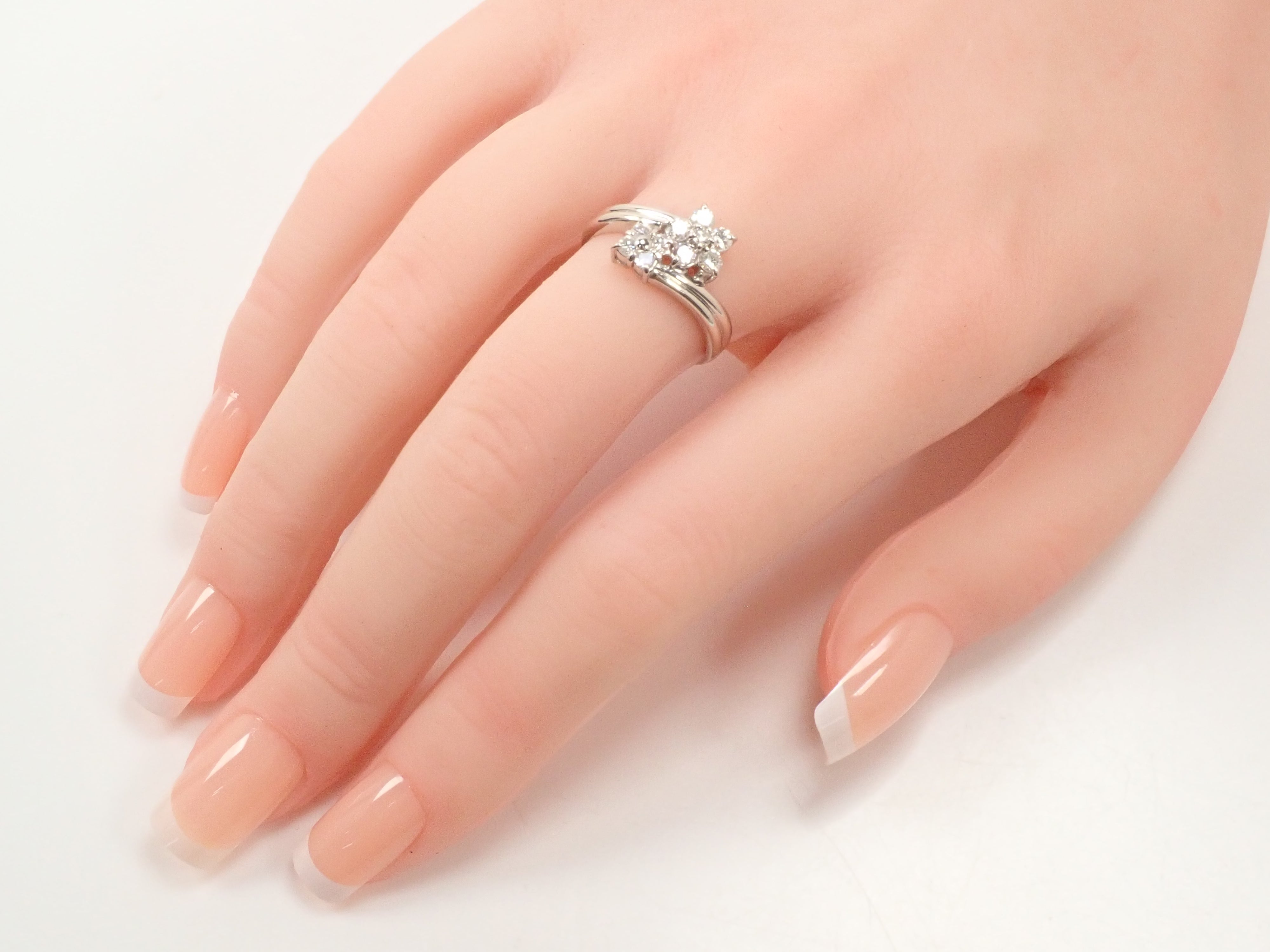【5/18 22時販売】【カラフリ】Pt900 ダイヤモンド 0.50ct リング