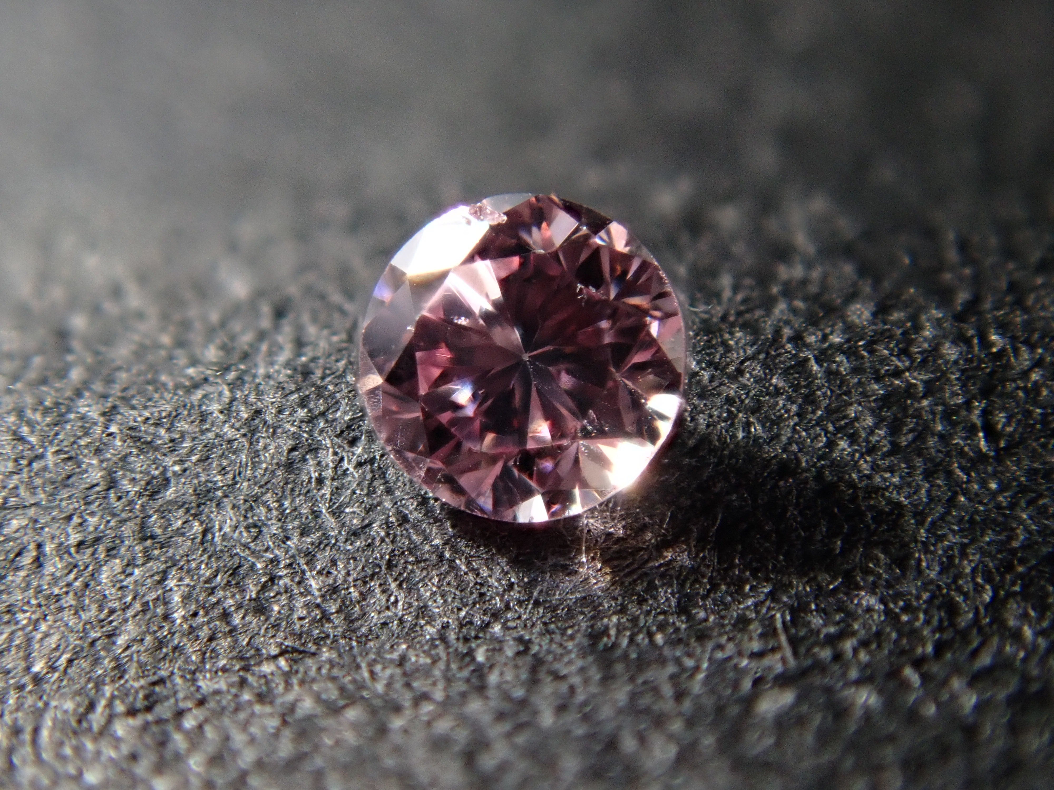 【32501694掲載】ピンクダイヤモンド 0.031ctルース(FANCY PRPLISH PINK, SI1)