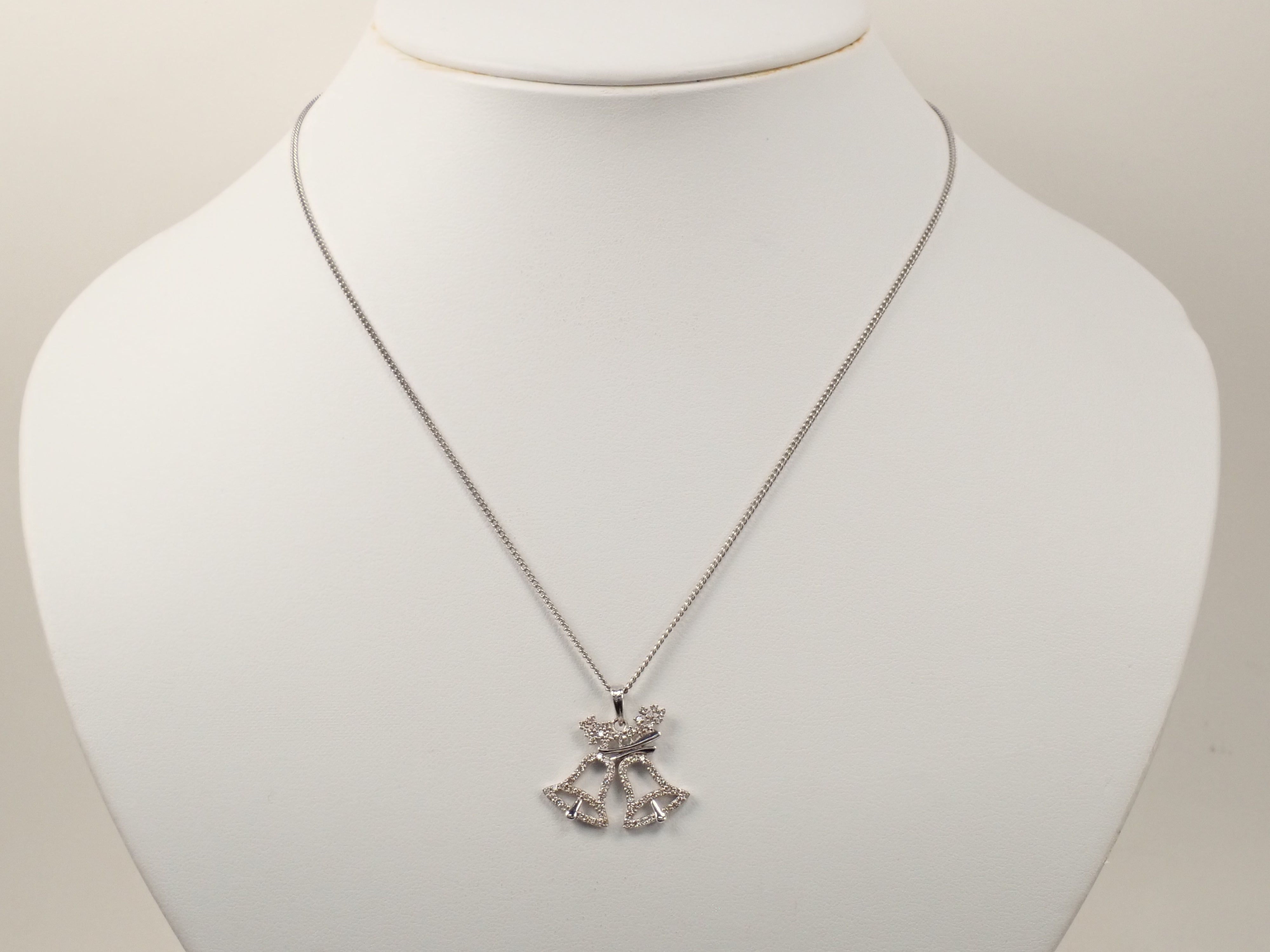 K18WG ダイヤモンド 0.5ct ペンダント(ネックレス)