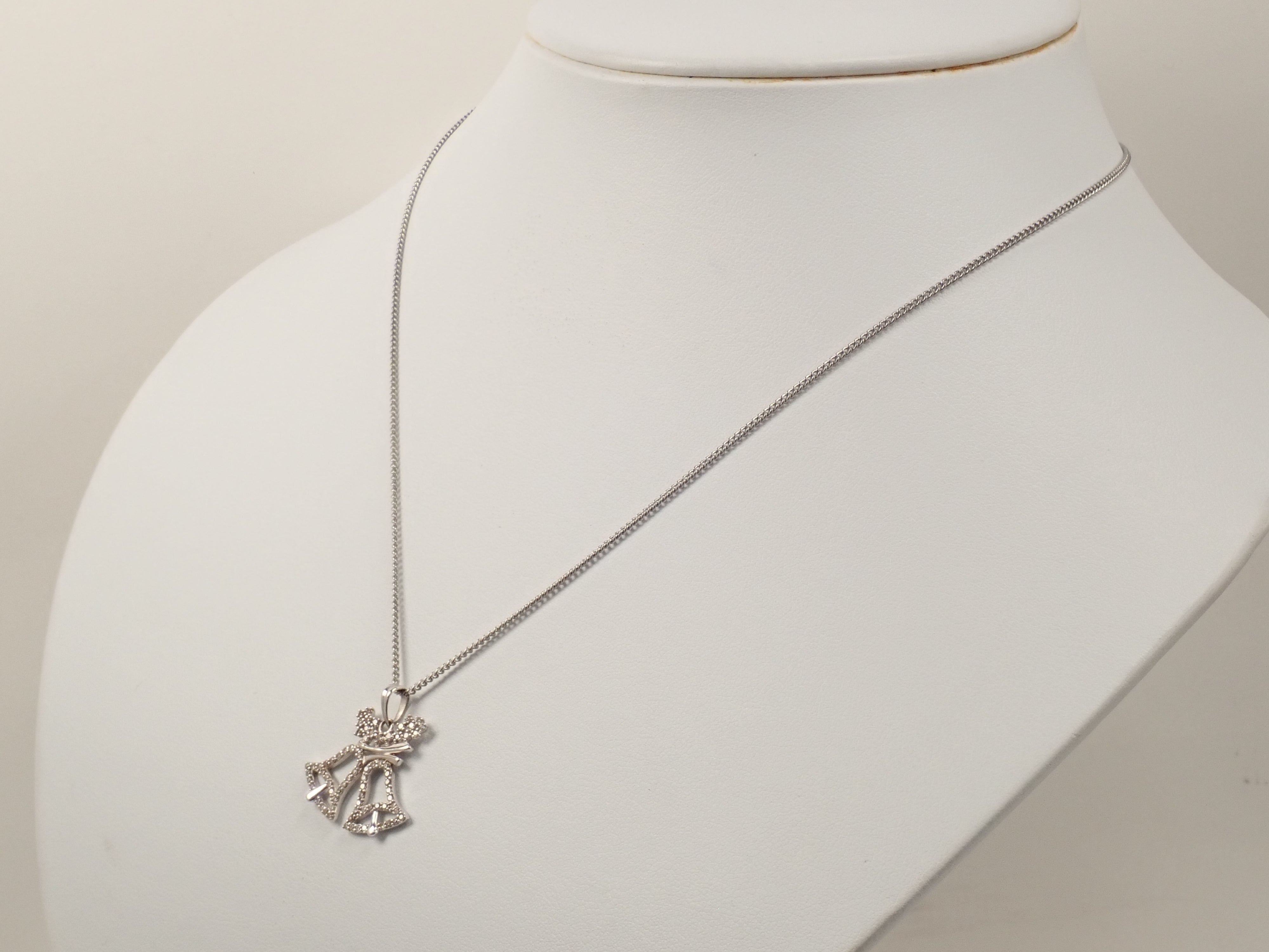 K18WG ダイヤモンド 0.5ct ペンダント(ネックレス)