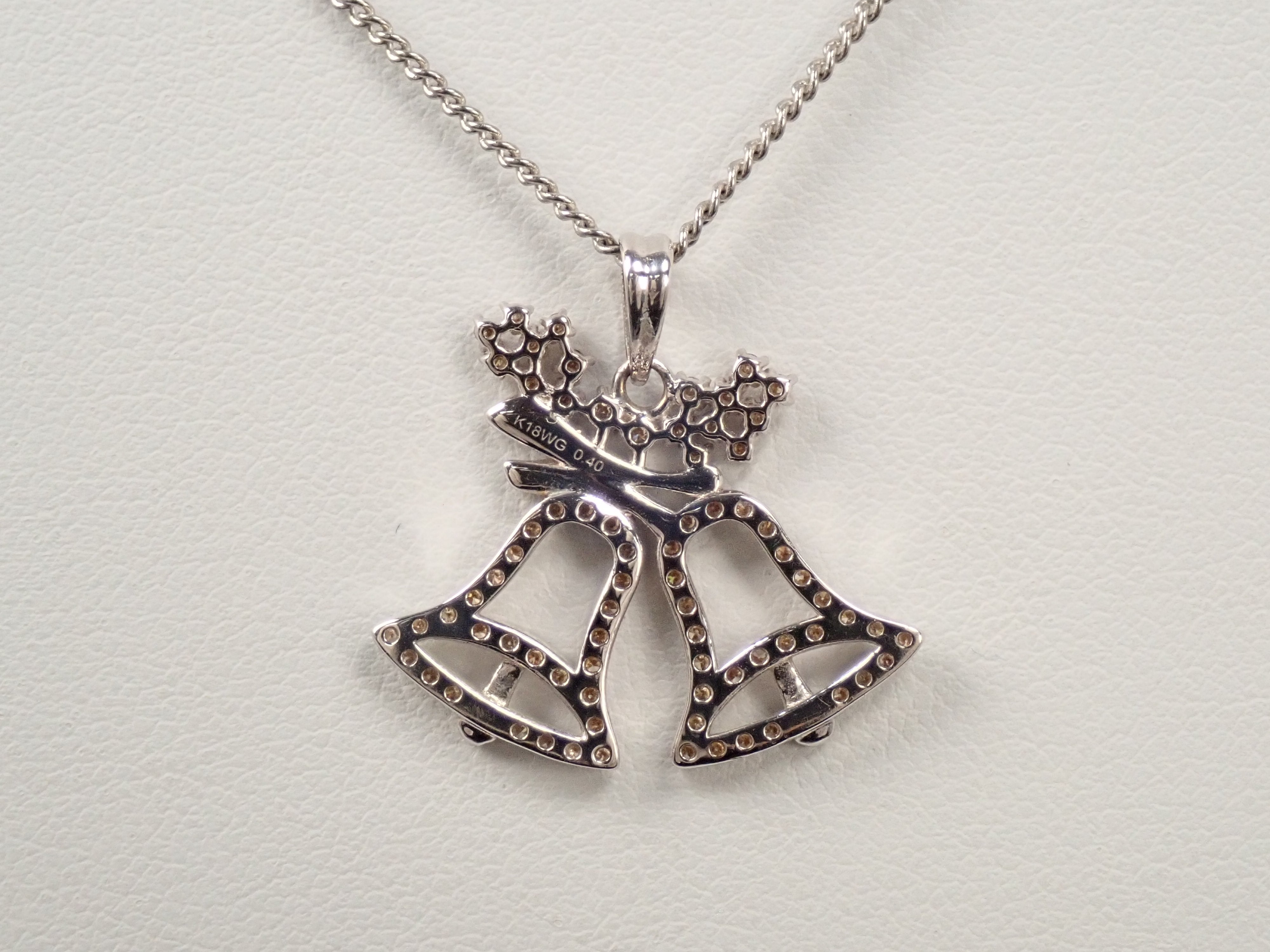 K18WG ダイヤモンド 0.5ct ペンダント(ネックレス)