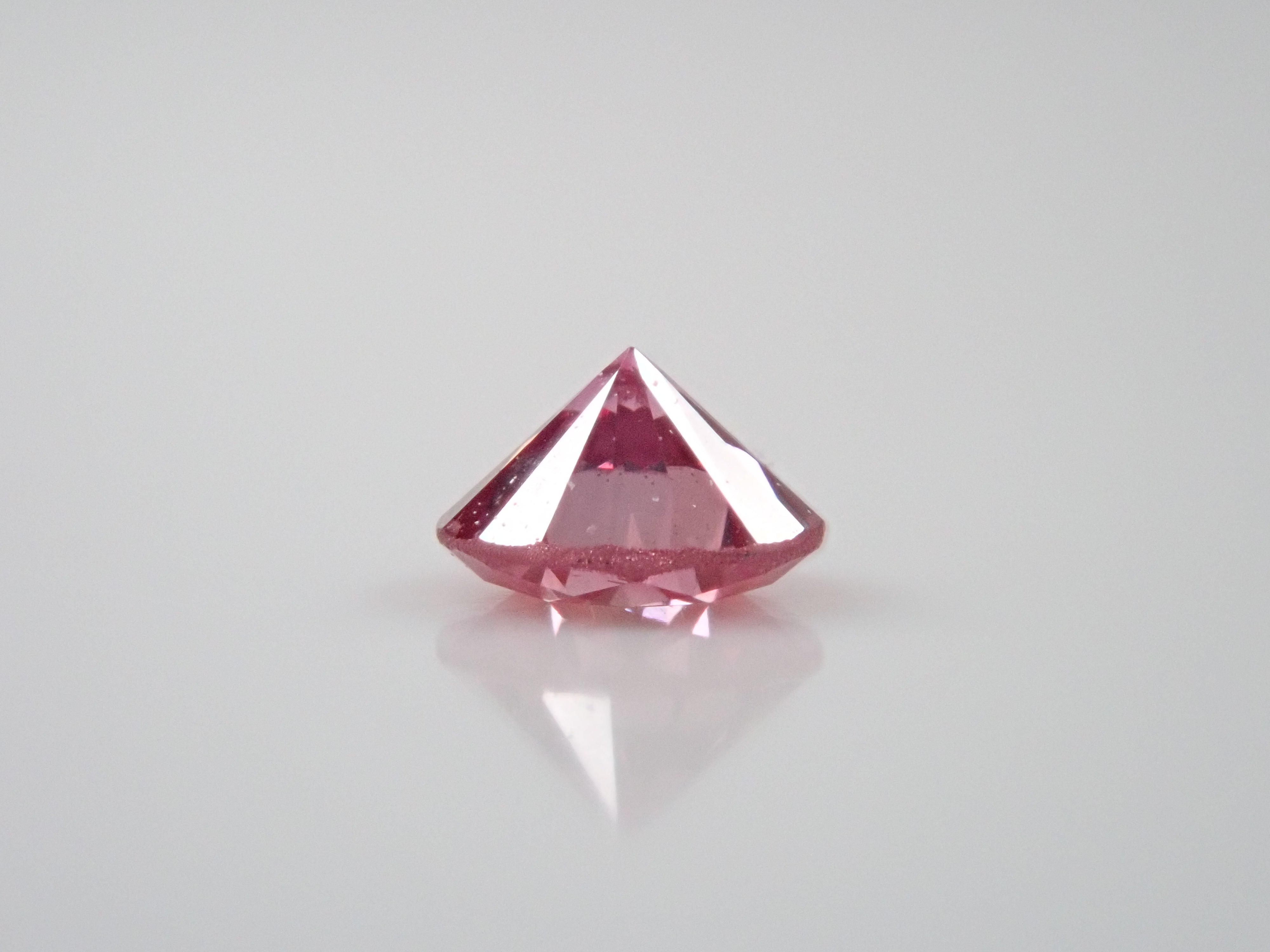 ピンクダイヤモンド(トリートメント) 0.095ctルース(FANCY PURPLISH PURPLISH PINK, SI1)