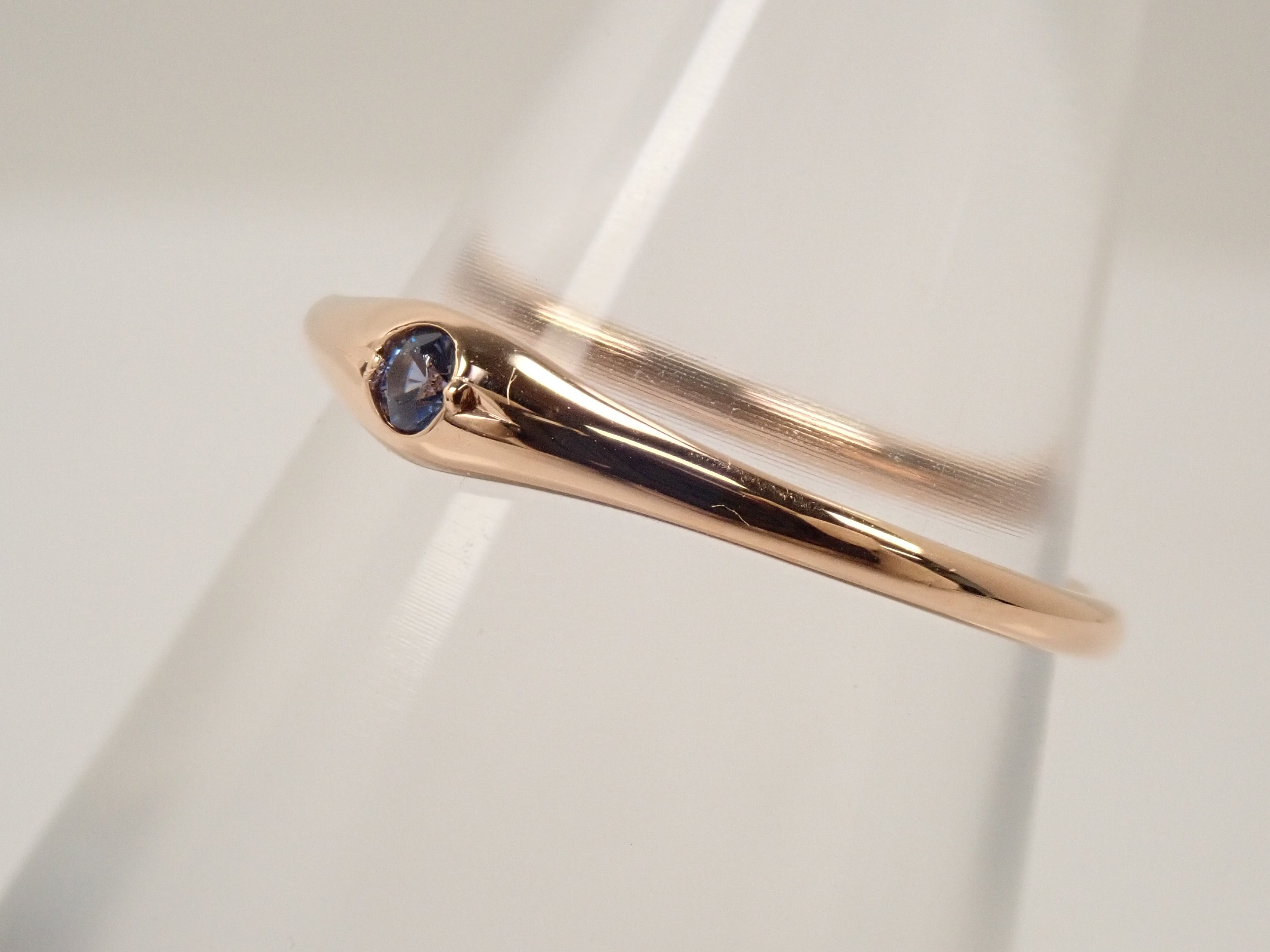 【22602613掲載】【カラフリ】K18PG ベニトアイト 0.03ct ペンダントトップ(ネックレストップ)
