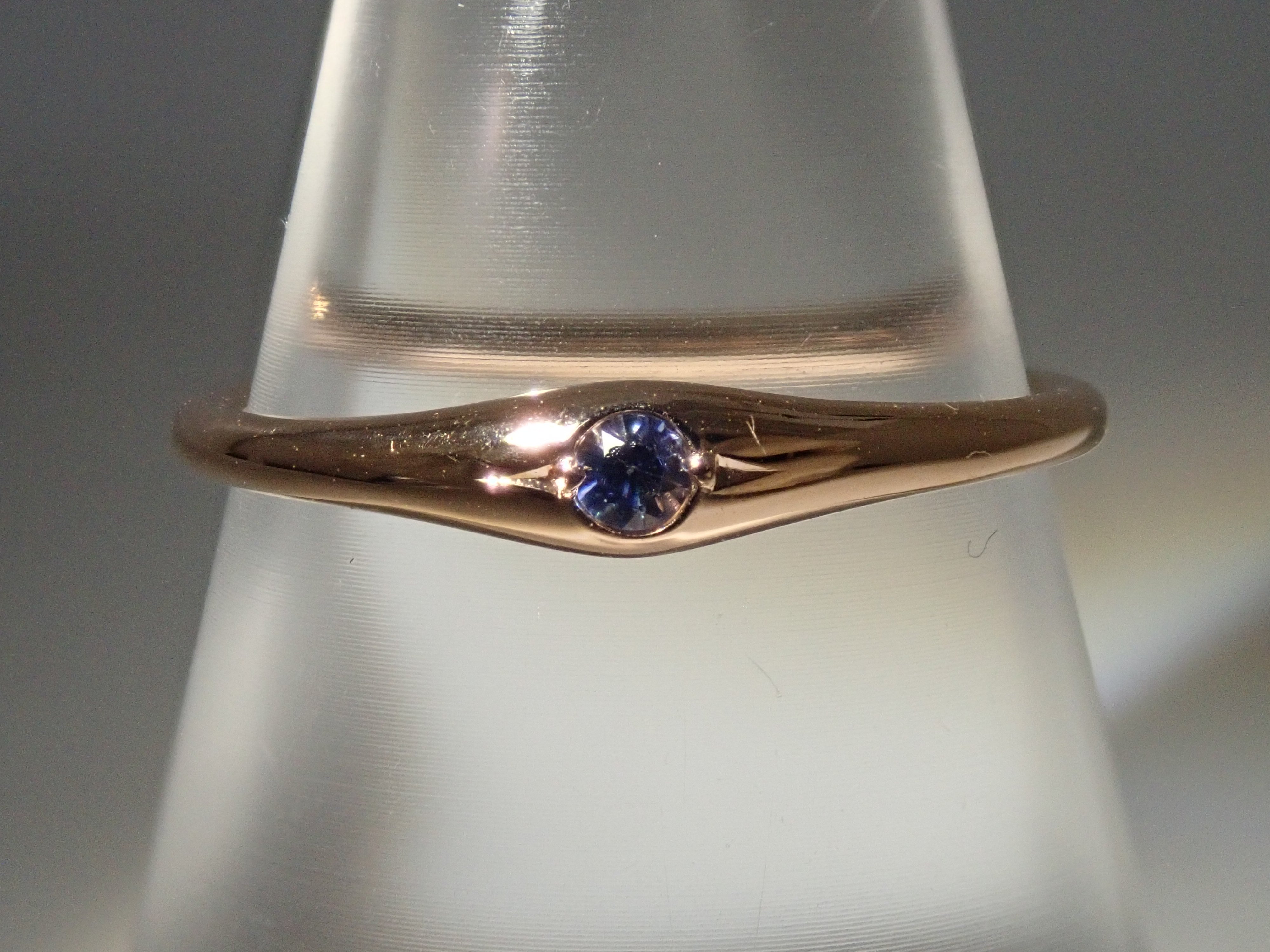 【22602613掲載】【カラフリ】K18PG ベニトアイト 0.03ct ペンダントトップ(ネックレストップ)