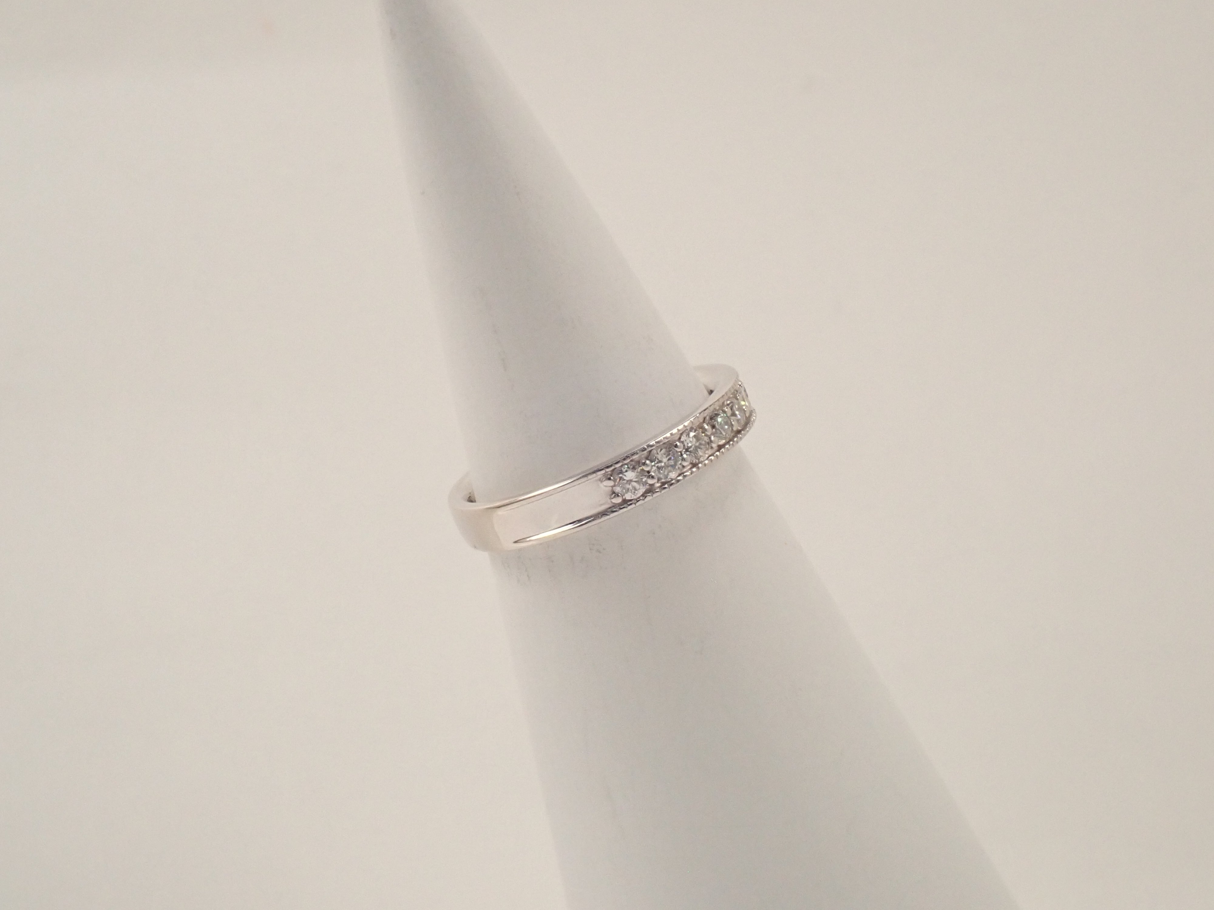 【22602617掲載】K18WG ダイヤモンド 0.5ct リング