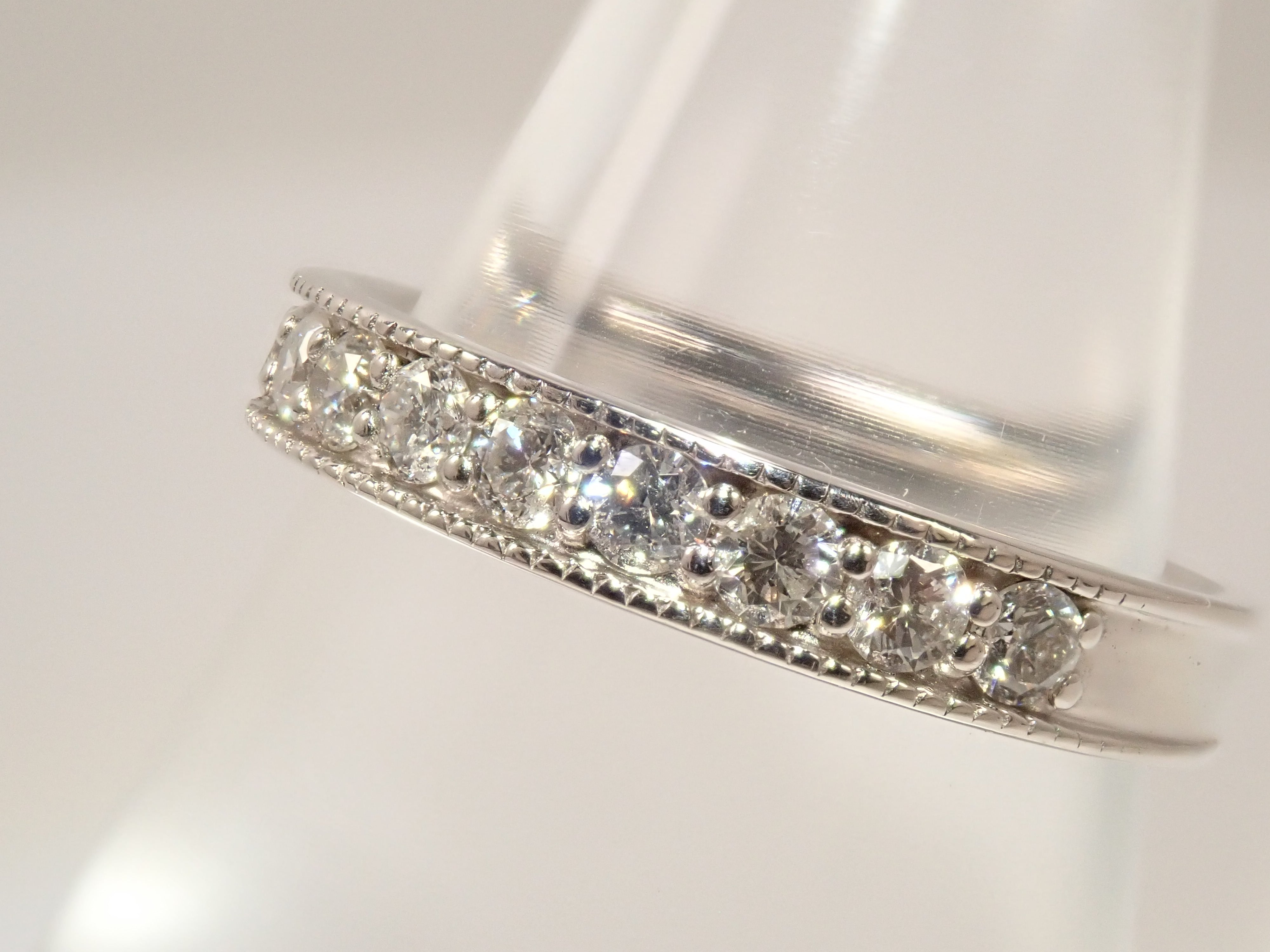 【22602617掲載】K18WG ダイヤモンド 0.5ct リング