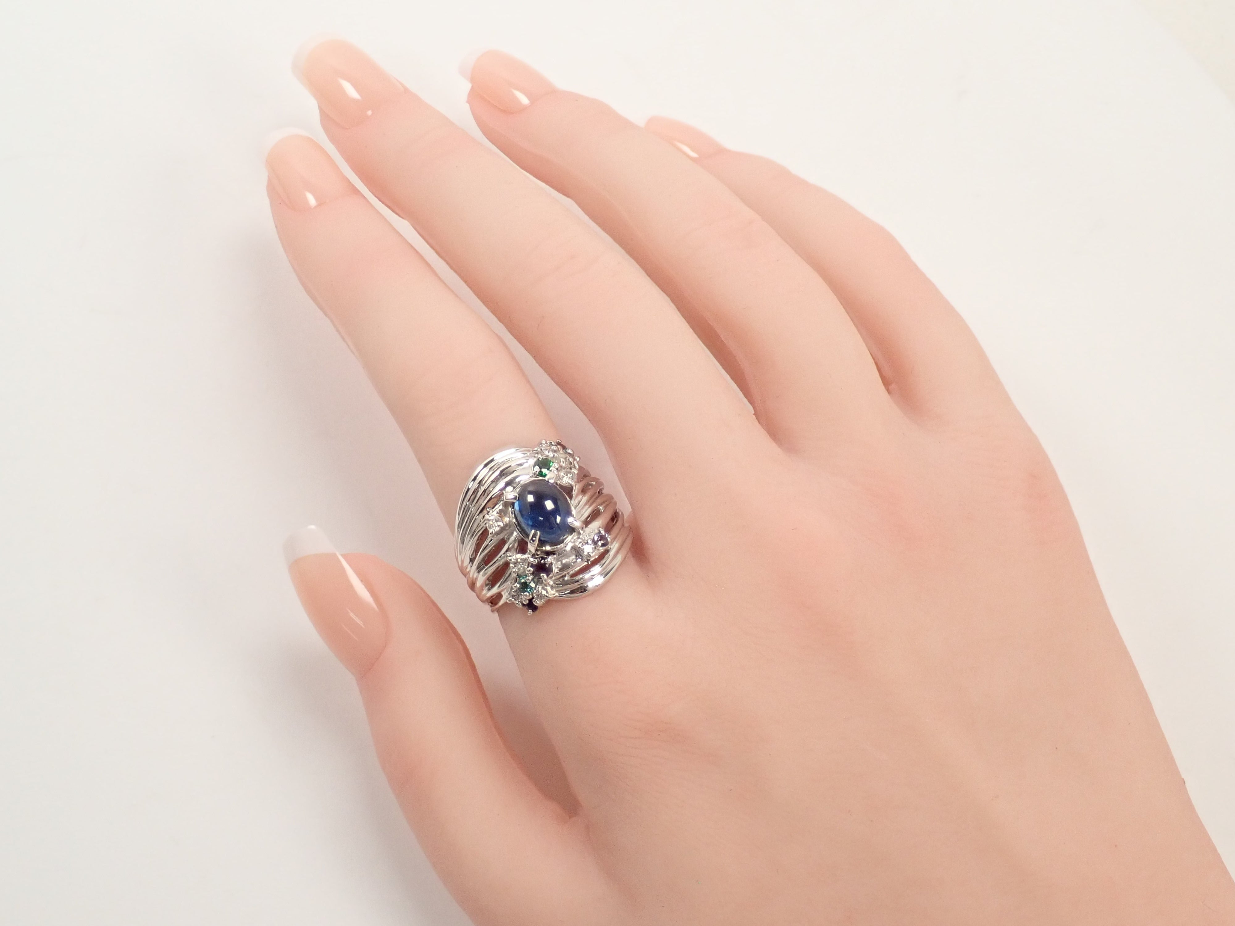 【22602632掲載】【カラフリ】Pt900 ブルーサファイア 2.38ctct リング