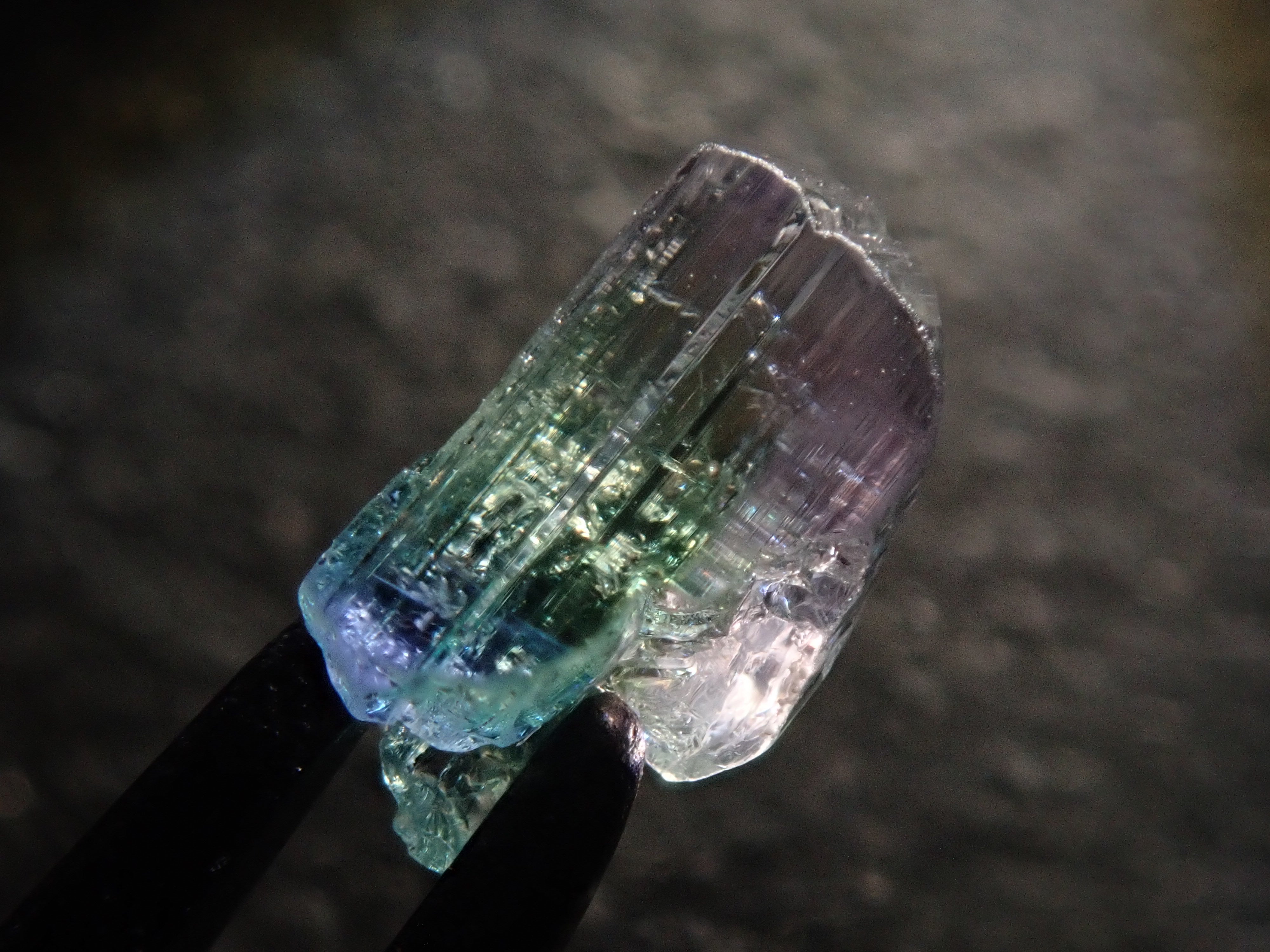 【12543391掲載】バイカラーゾイサイト 1.497ct原石