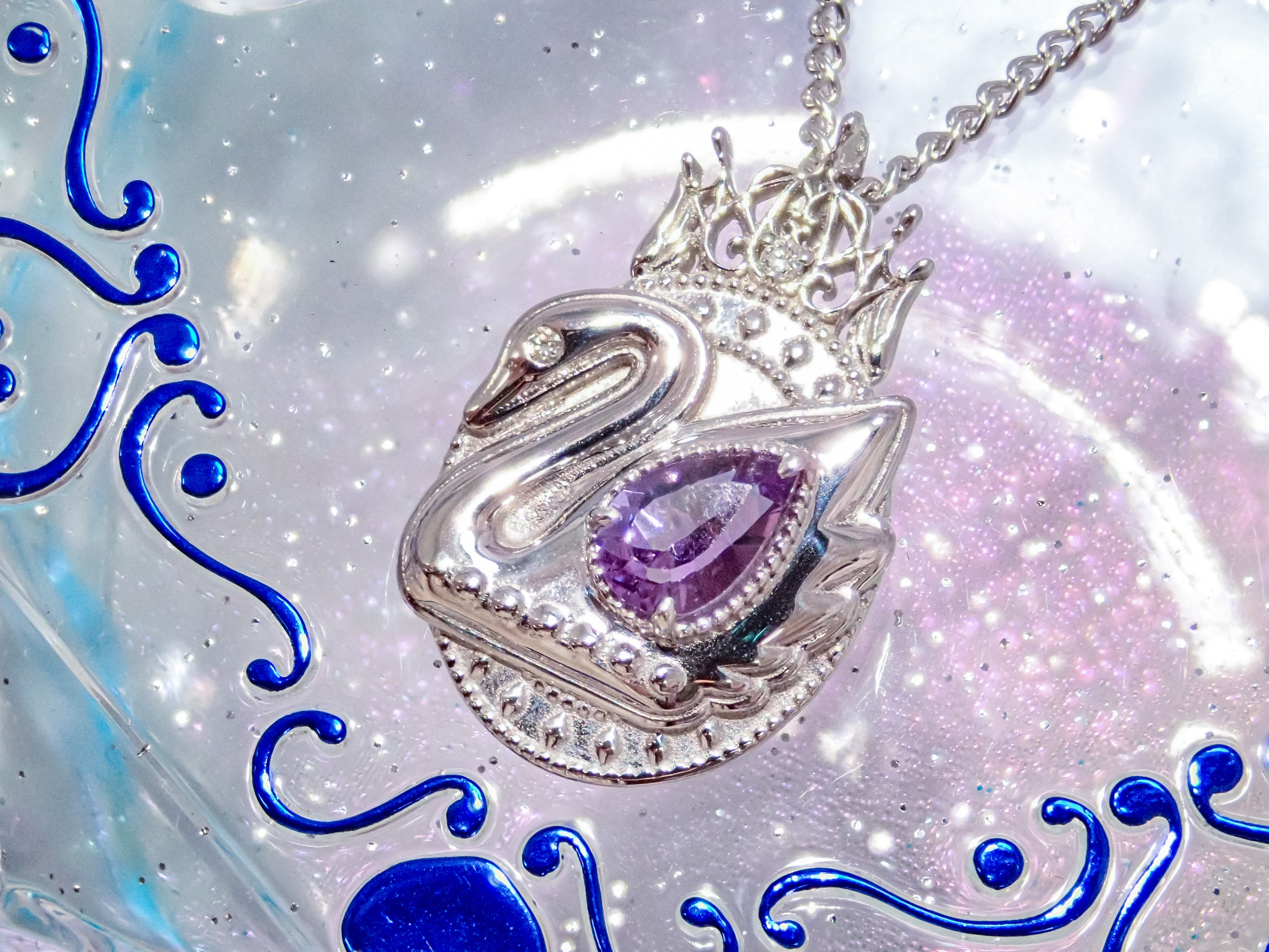 【7/30(木) 12時販売】大人のセボンスター第4弾 「スワンティアラペンダント」シルバーモデル(シルバーカラー) SV925&ロジウムメッキ