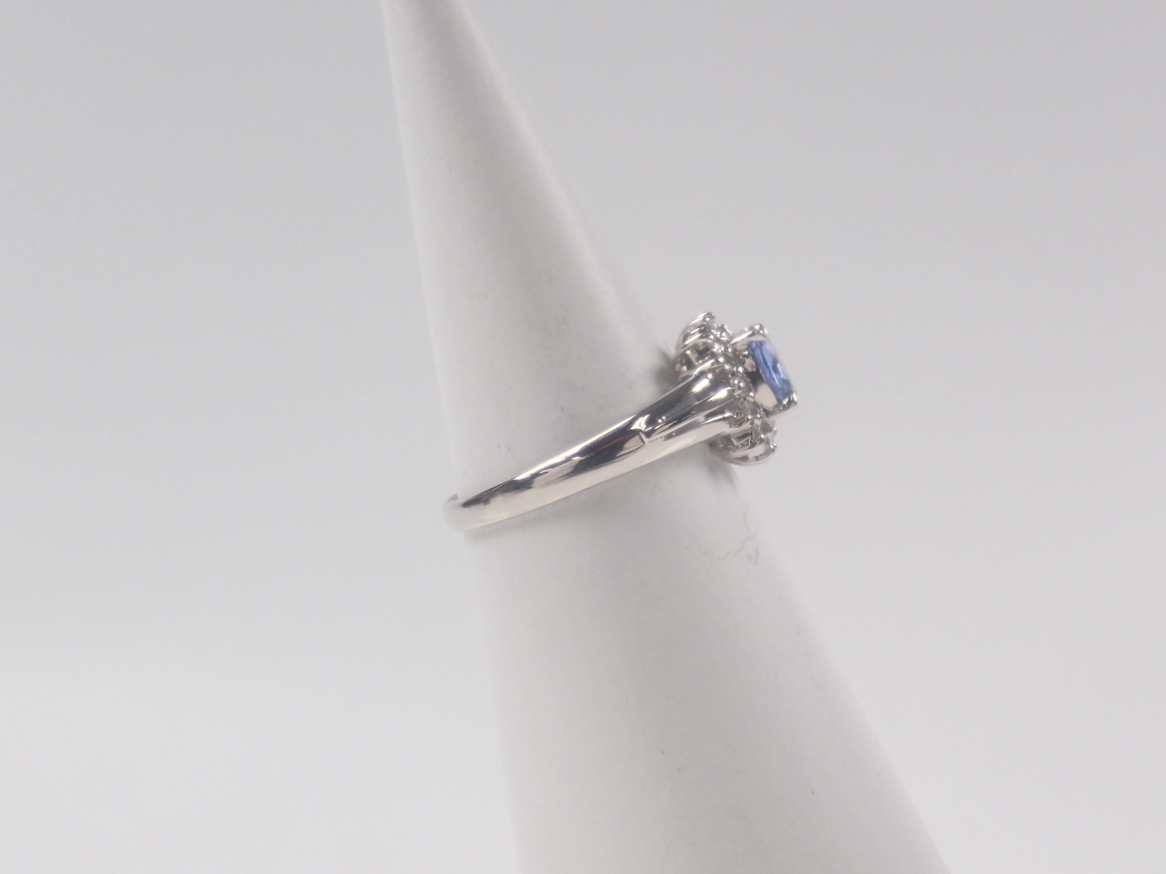 【22602646掲載】【カラフリ】Pt850 ブルーサファイア 0.66ct リング