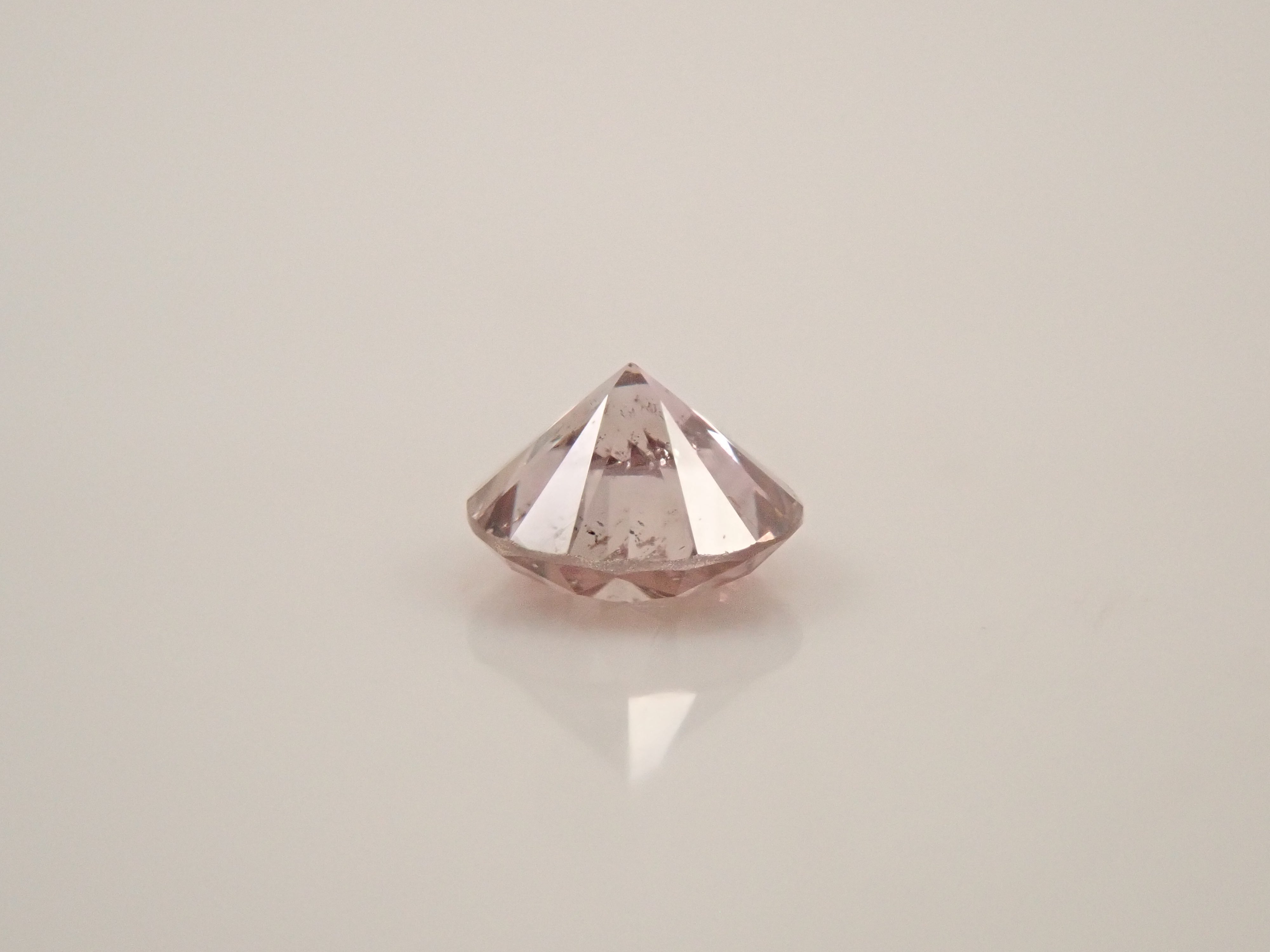 【抽選販売①_202608_07】ピンクダイヤモンド 2.9mm/0.100ctルース(FANCY BRONISH PINK, SI2)