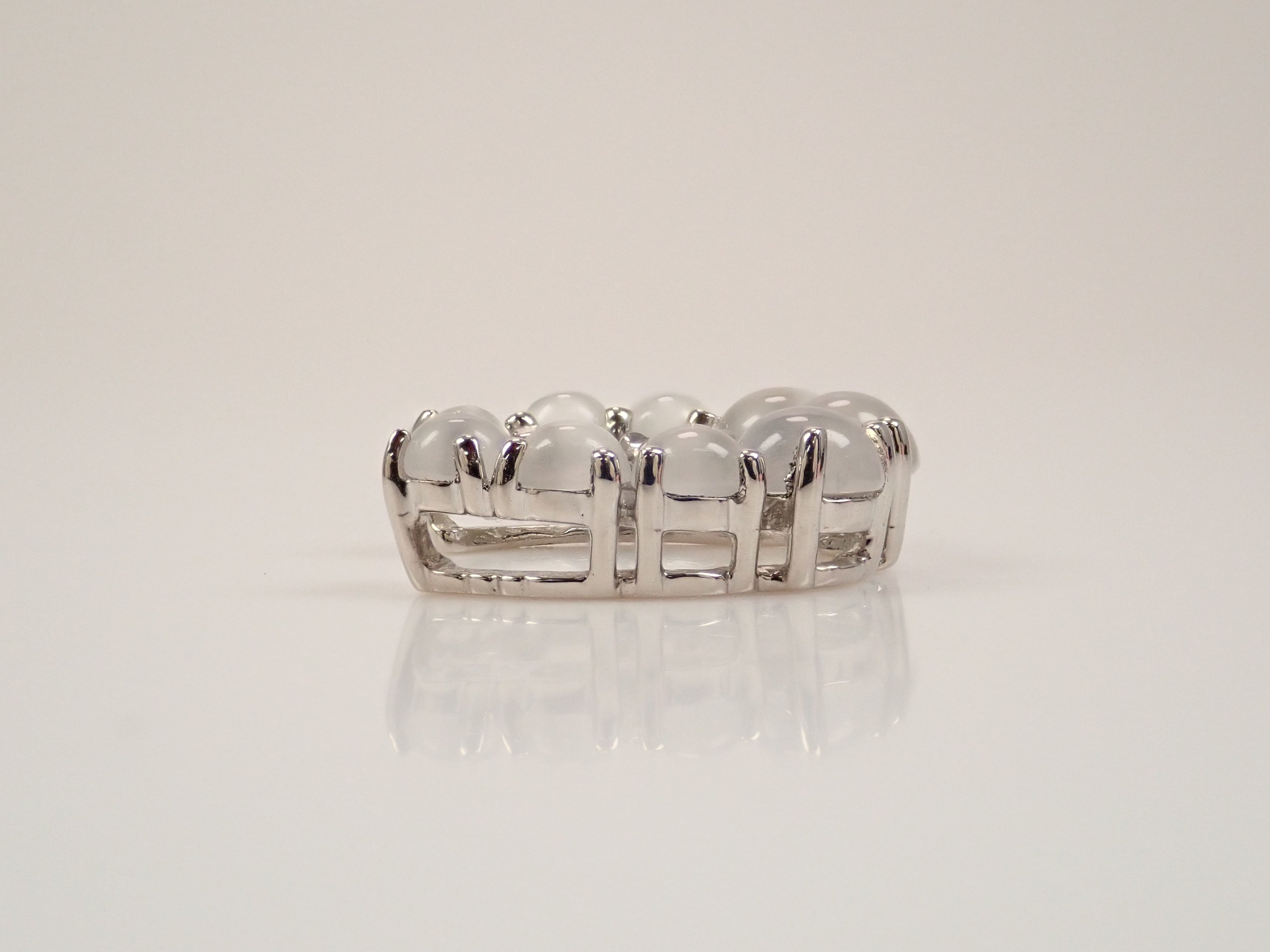 【7/1 22時販売】【カラフリ】Pt950 ムーンストーンキャッツアイ 1.5ct ペンダントトップ(ネックレストップ) 鑑別書