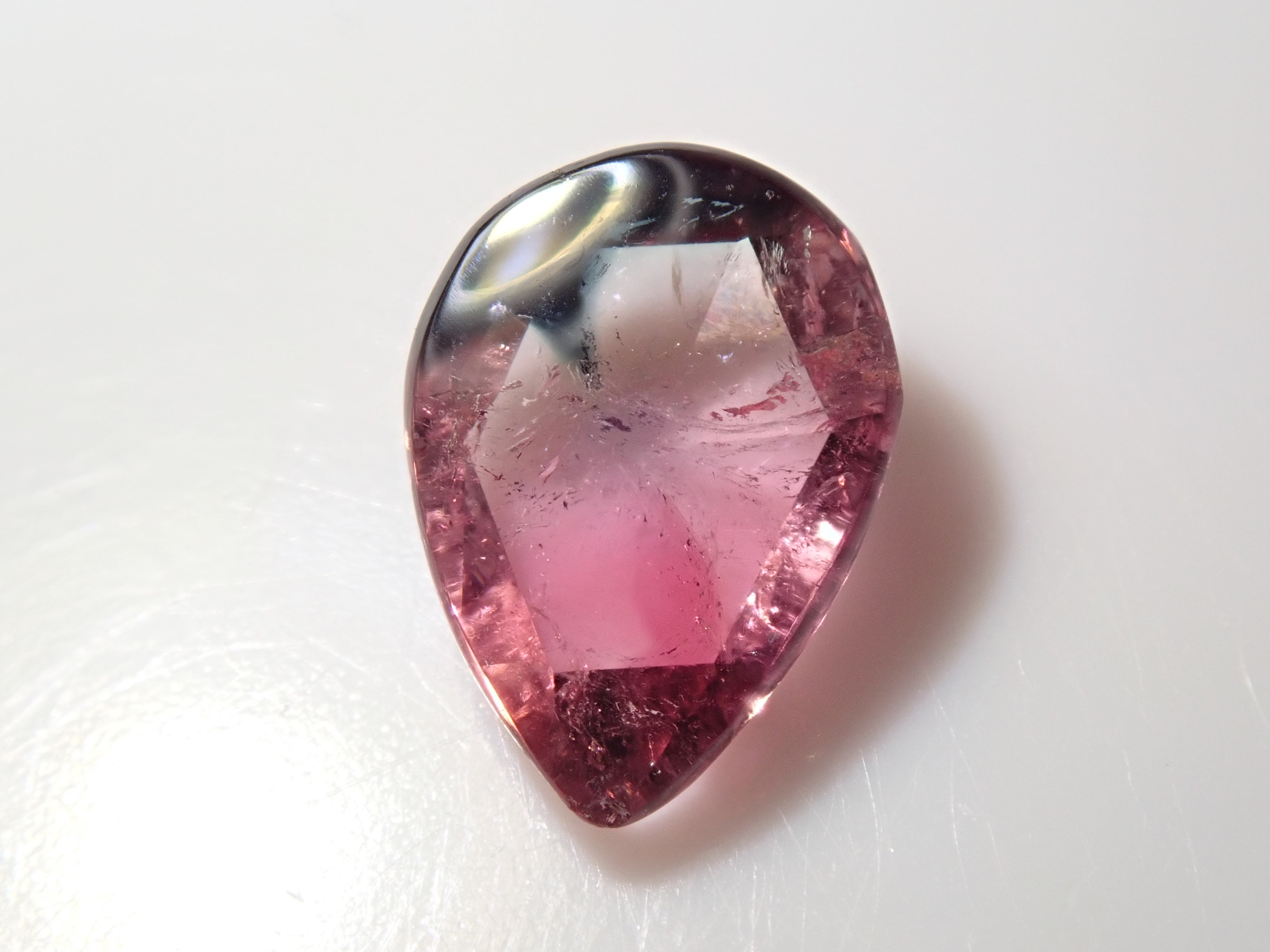 バイカラートルマリン 0.505ctルース(ローズカット)
